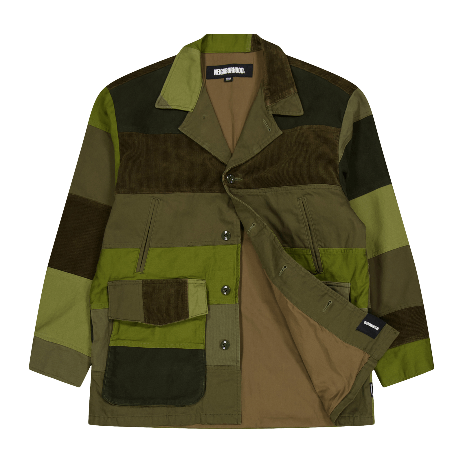 Patchwork Jacket Olive Drab