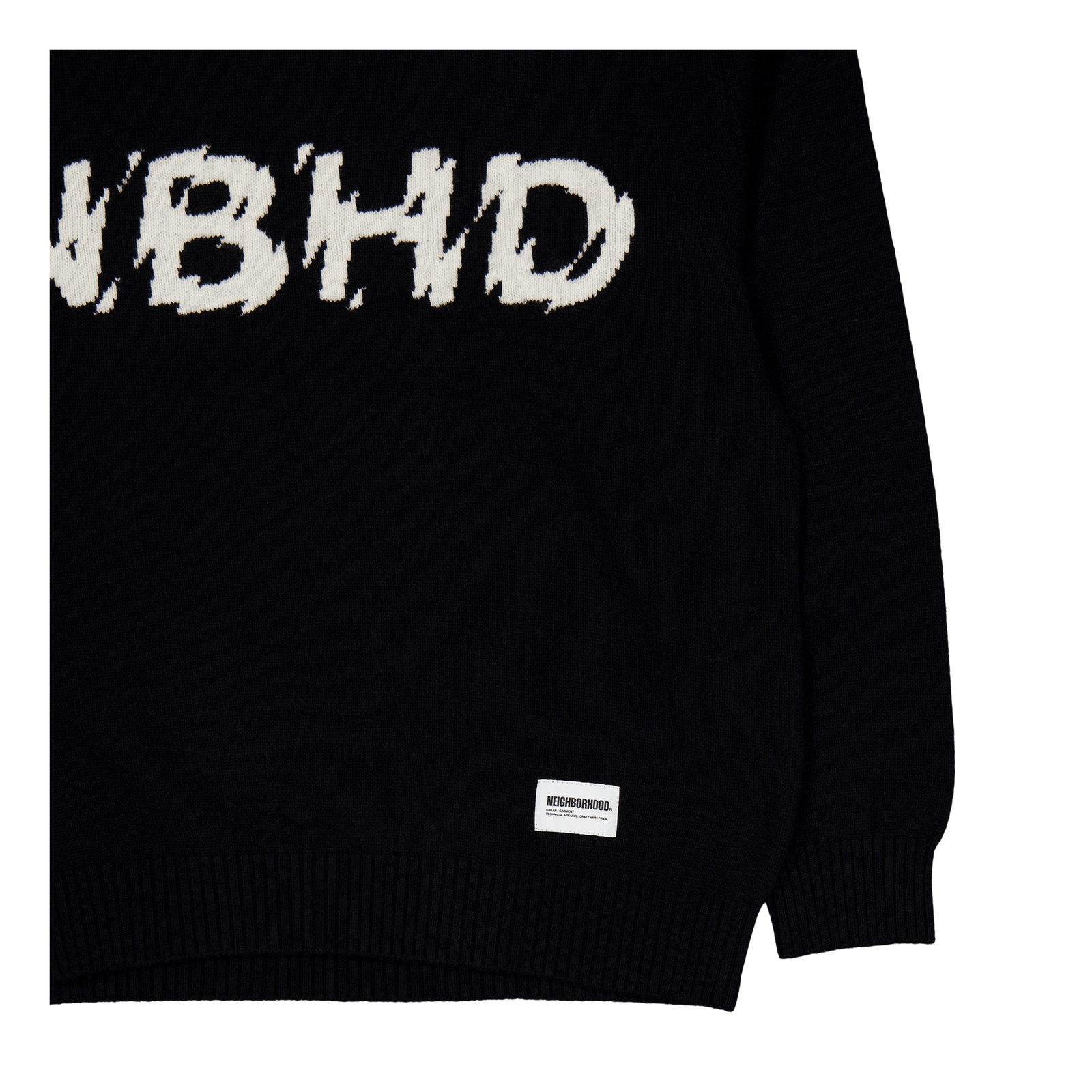 Intarsia Sweater Black