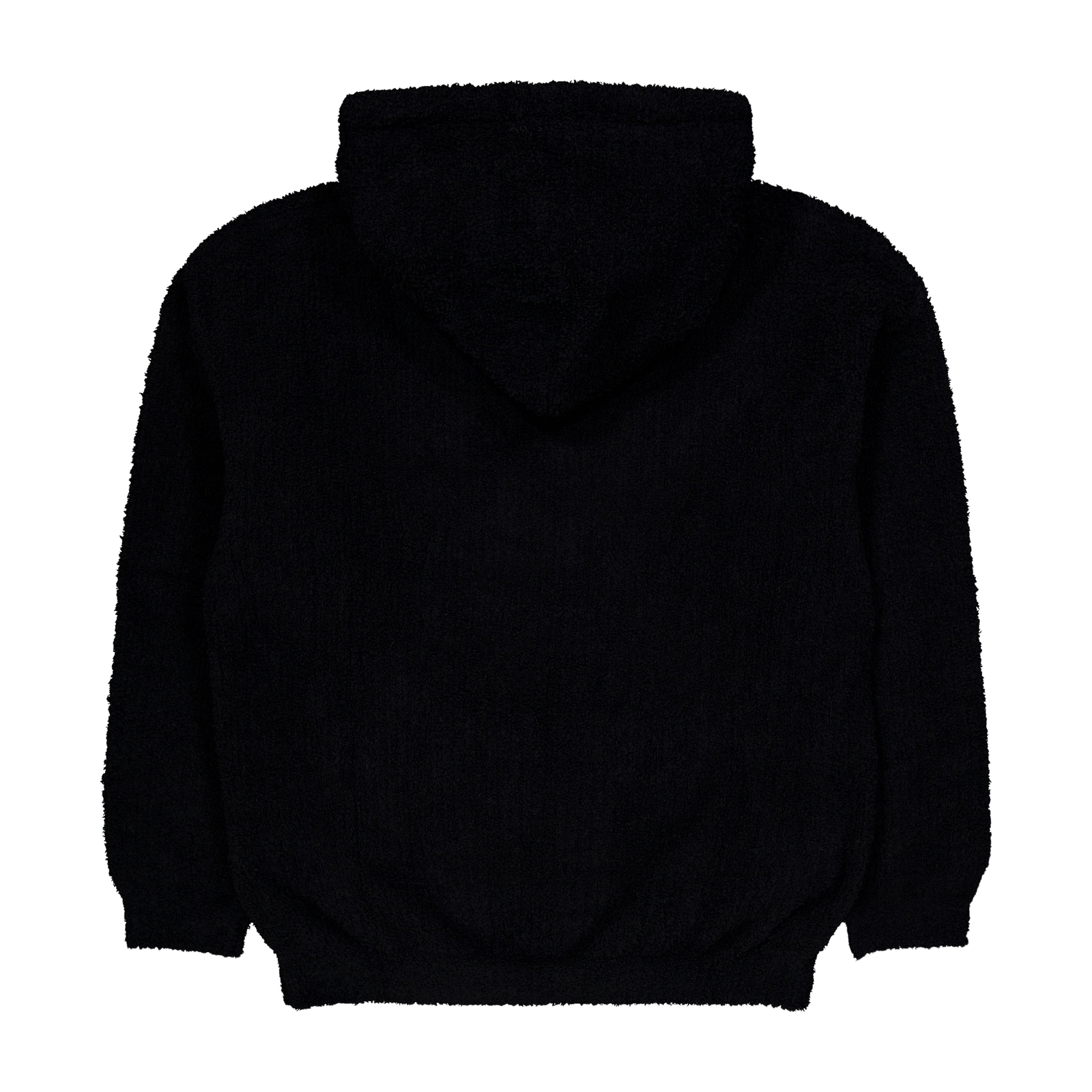 Fluffy Zip Up Parka Black