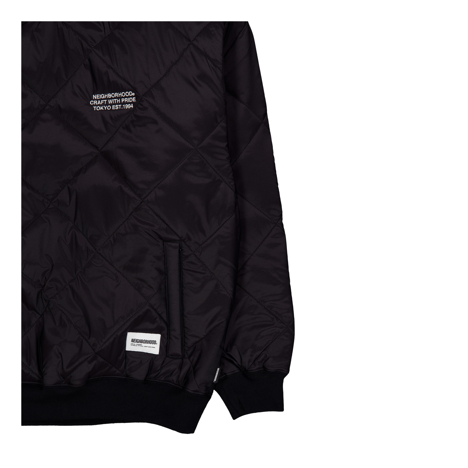 Quilting Pullover Shirt Ls Black