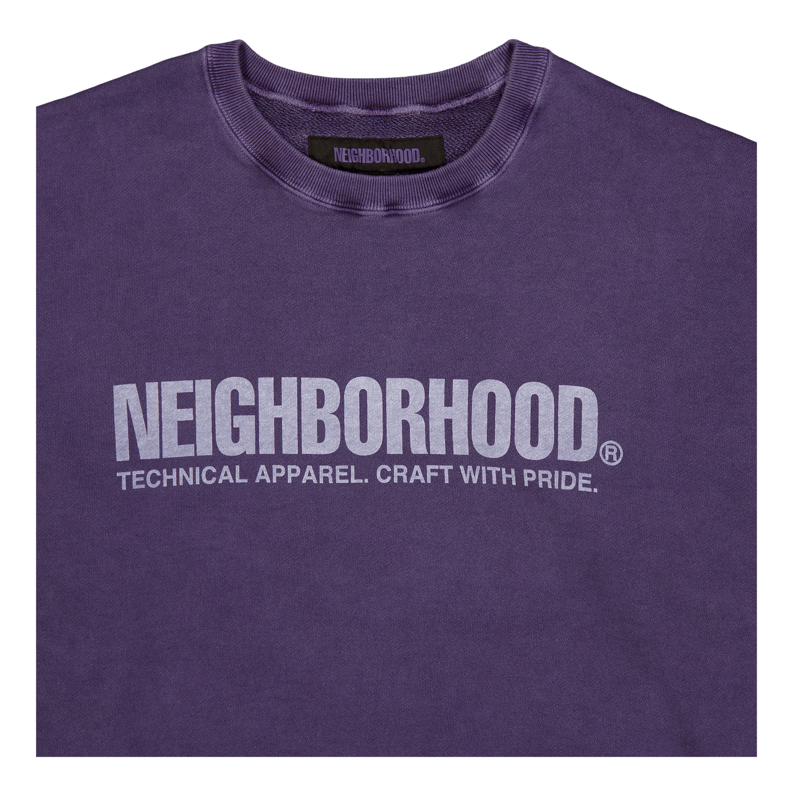 Pigment Dyed Sweatshirt Ls Purple