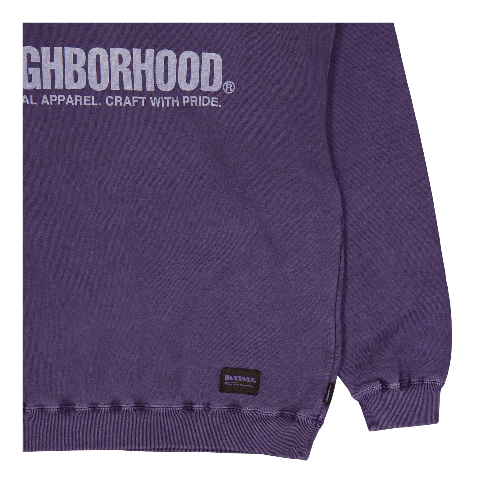 Pigment Dyed Sweatshirt Ls Purple