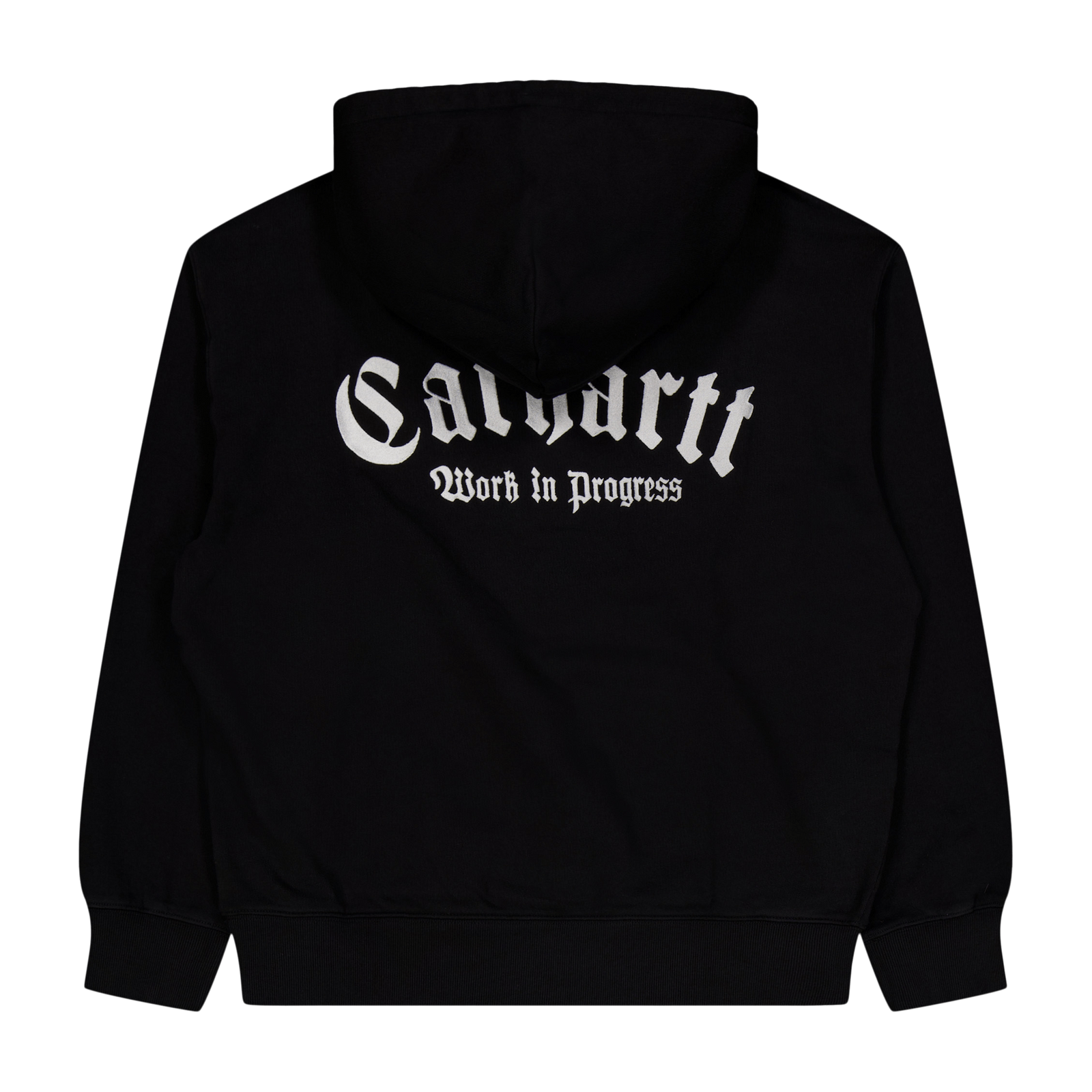 Hooded Onyx Script Sweat Black / White