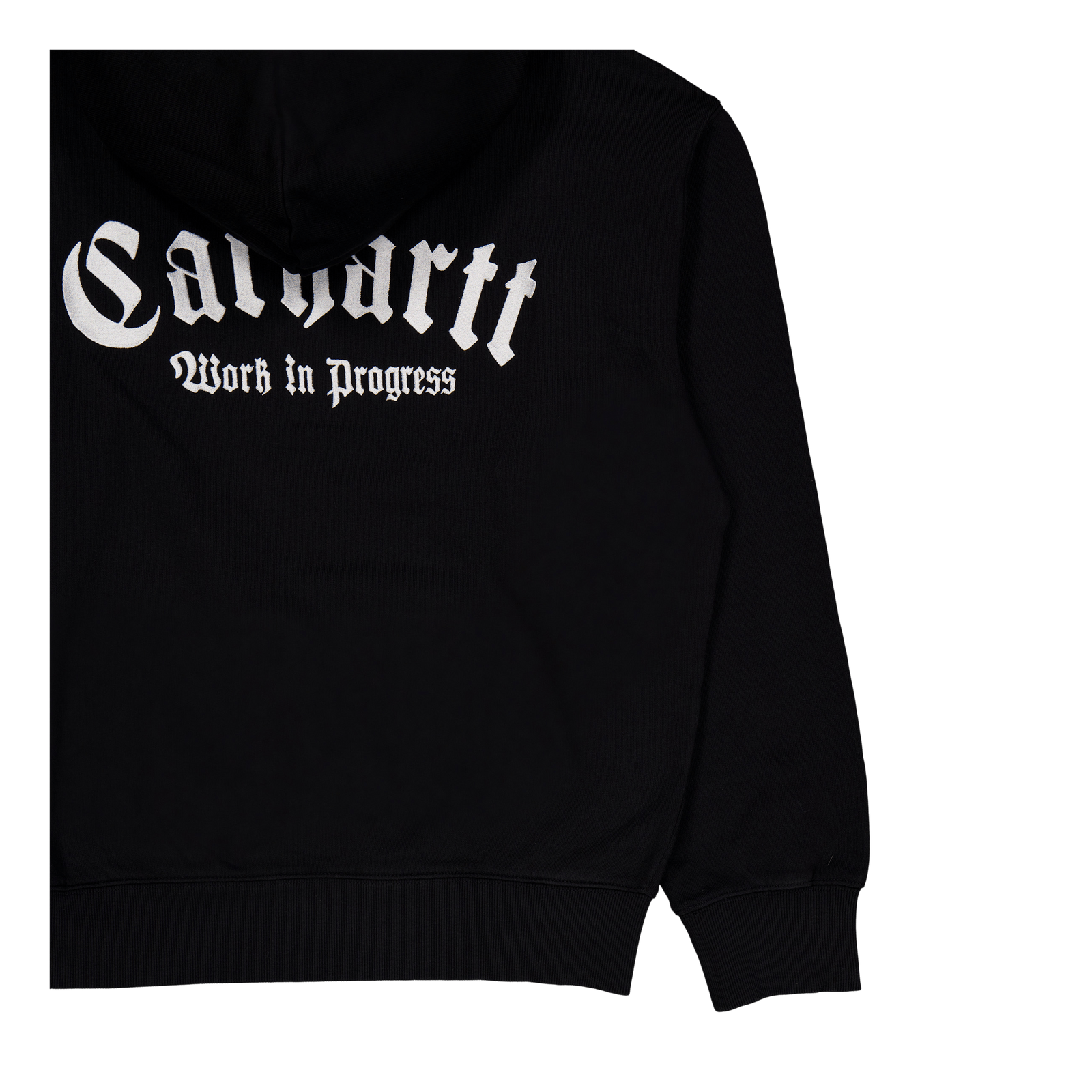 Hooded Onyx Script Sweat Black / White