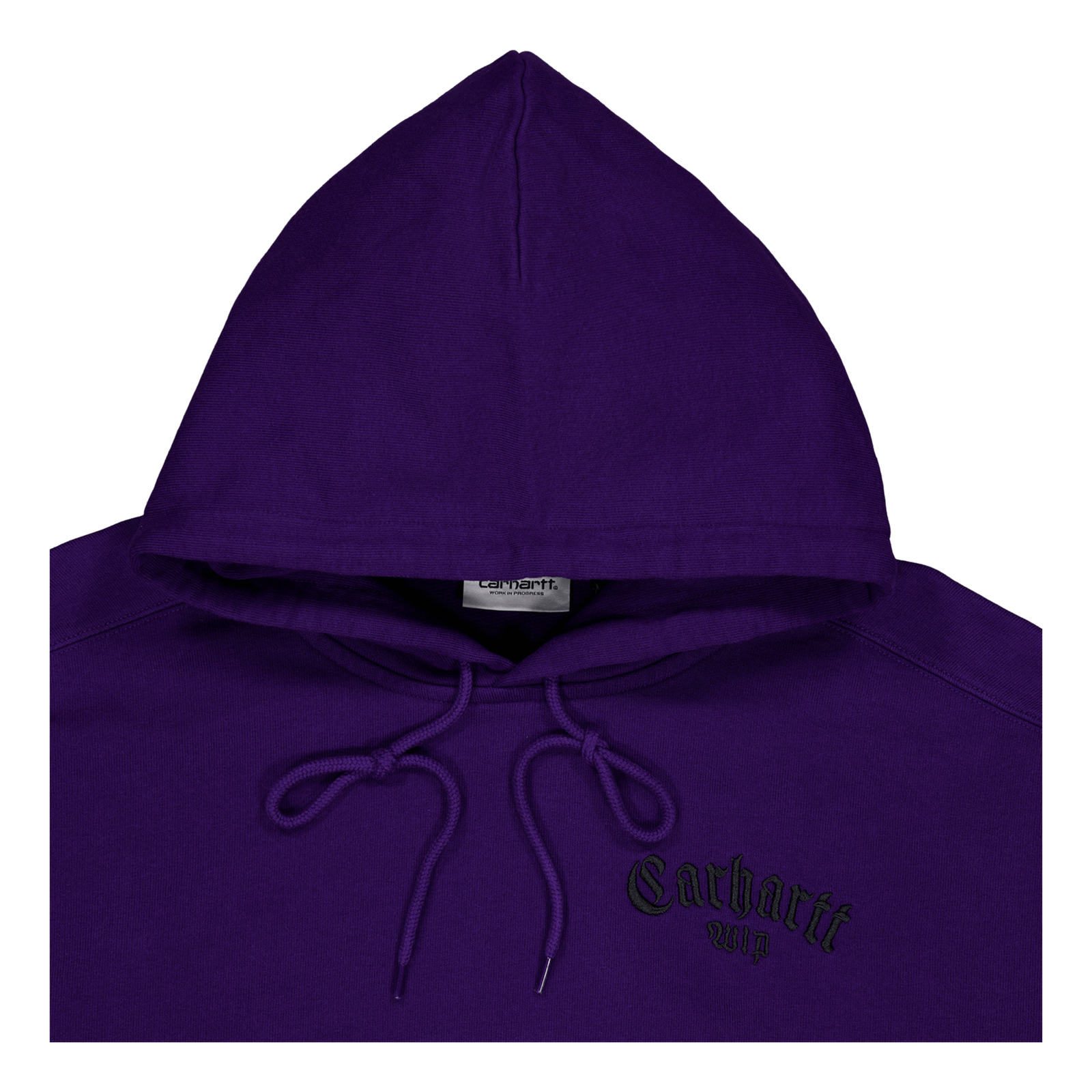 Hooded Onyx Script Sweat Tyrian / Black