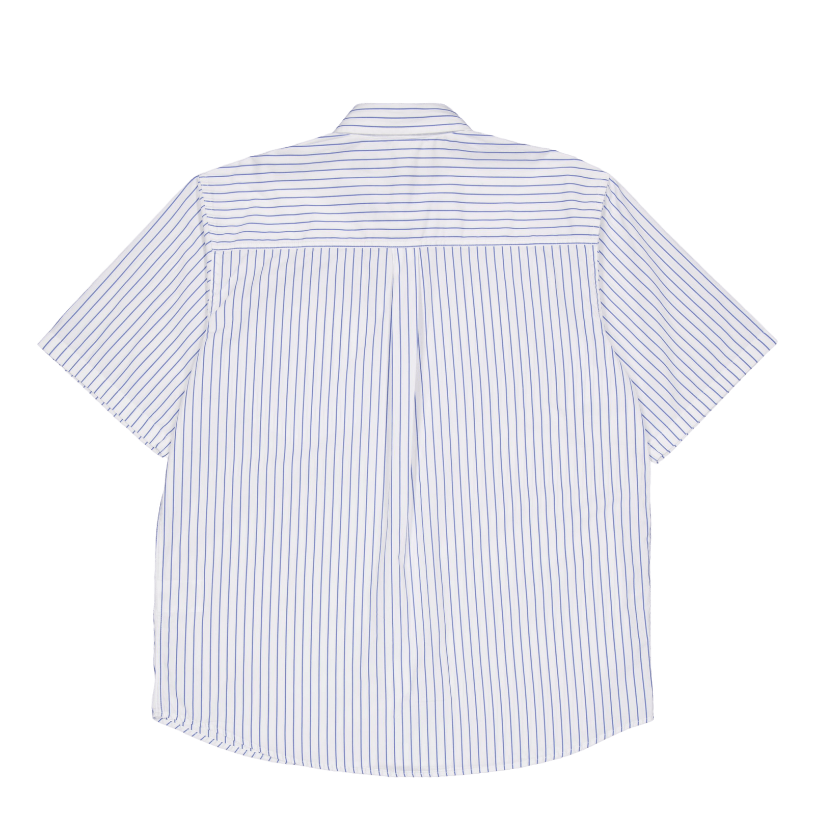 S/s Linus Shirt Linus Stripe, Bleach / White