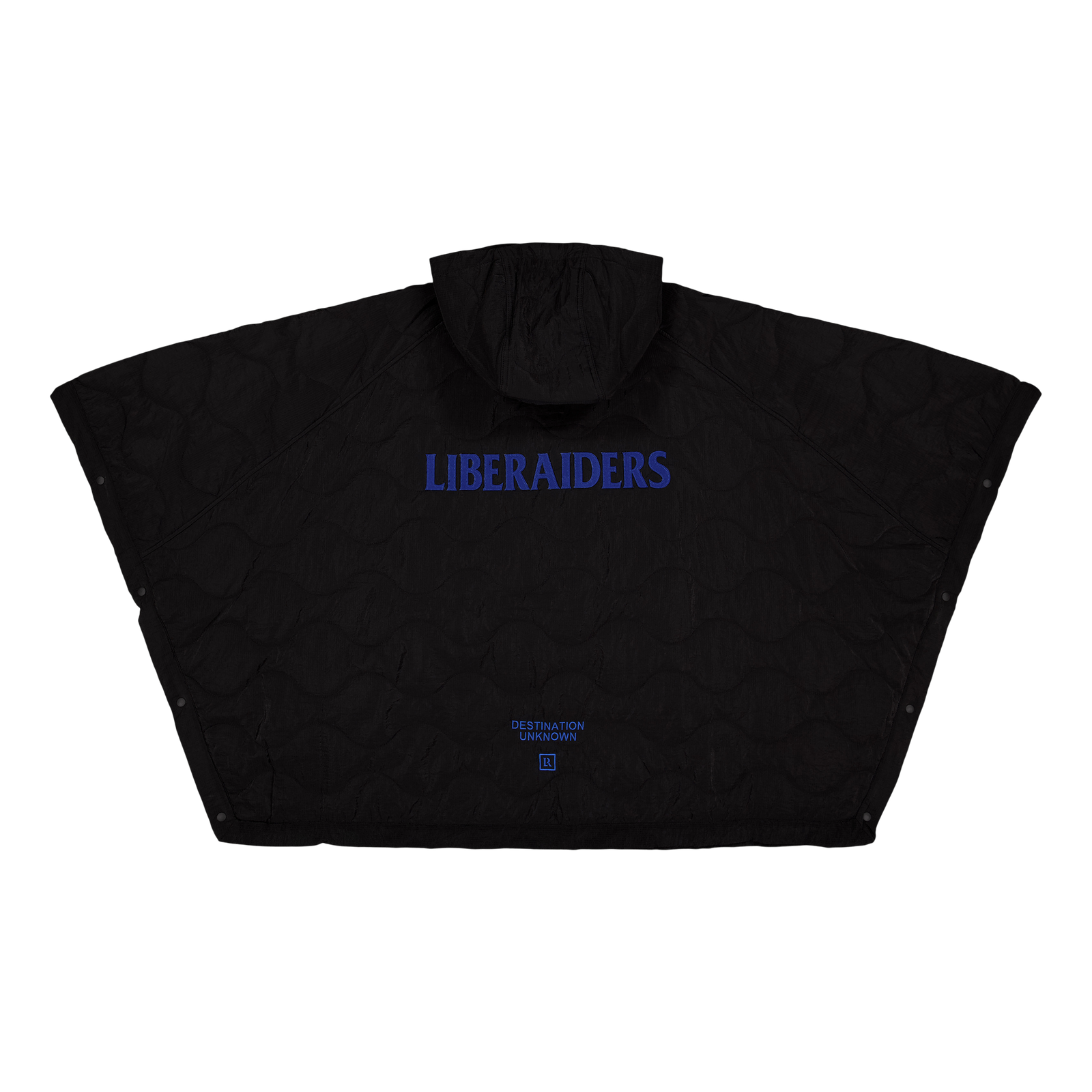 Px Quilted Poncho Black