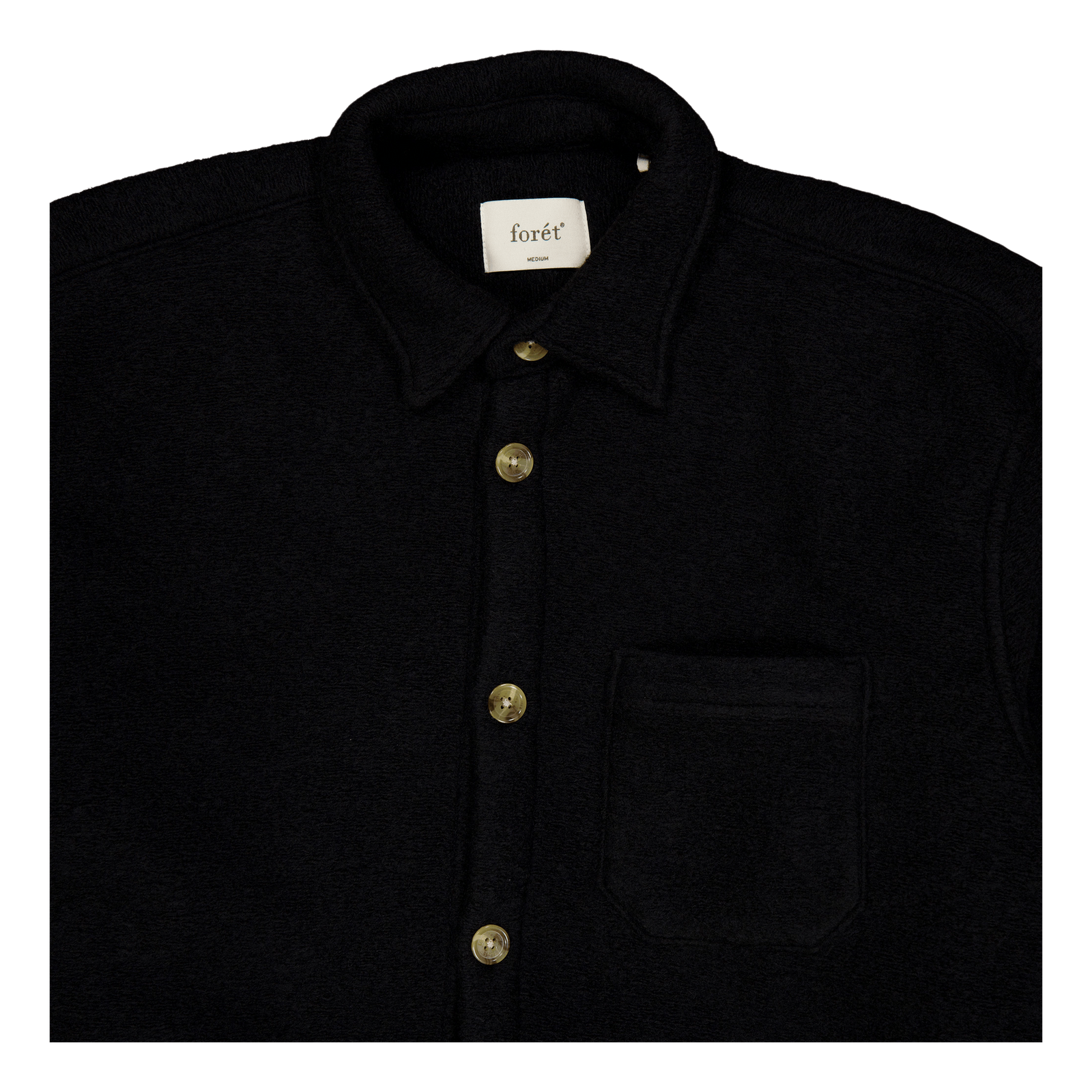 Ivy Wool Overshirt Black