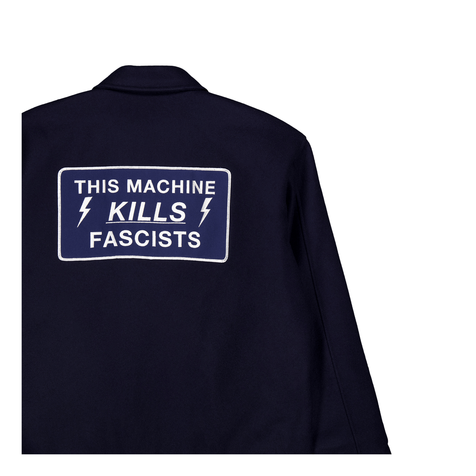 Melton Zip Up Jacket Navy