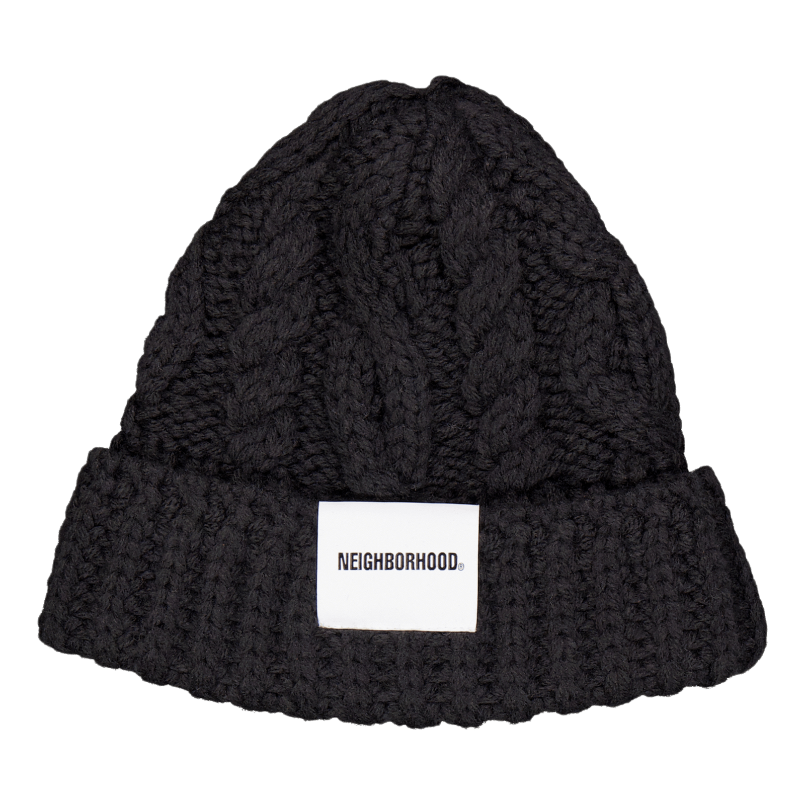 Cable Knit Beanie Navy