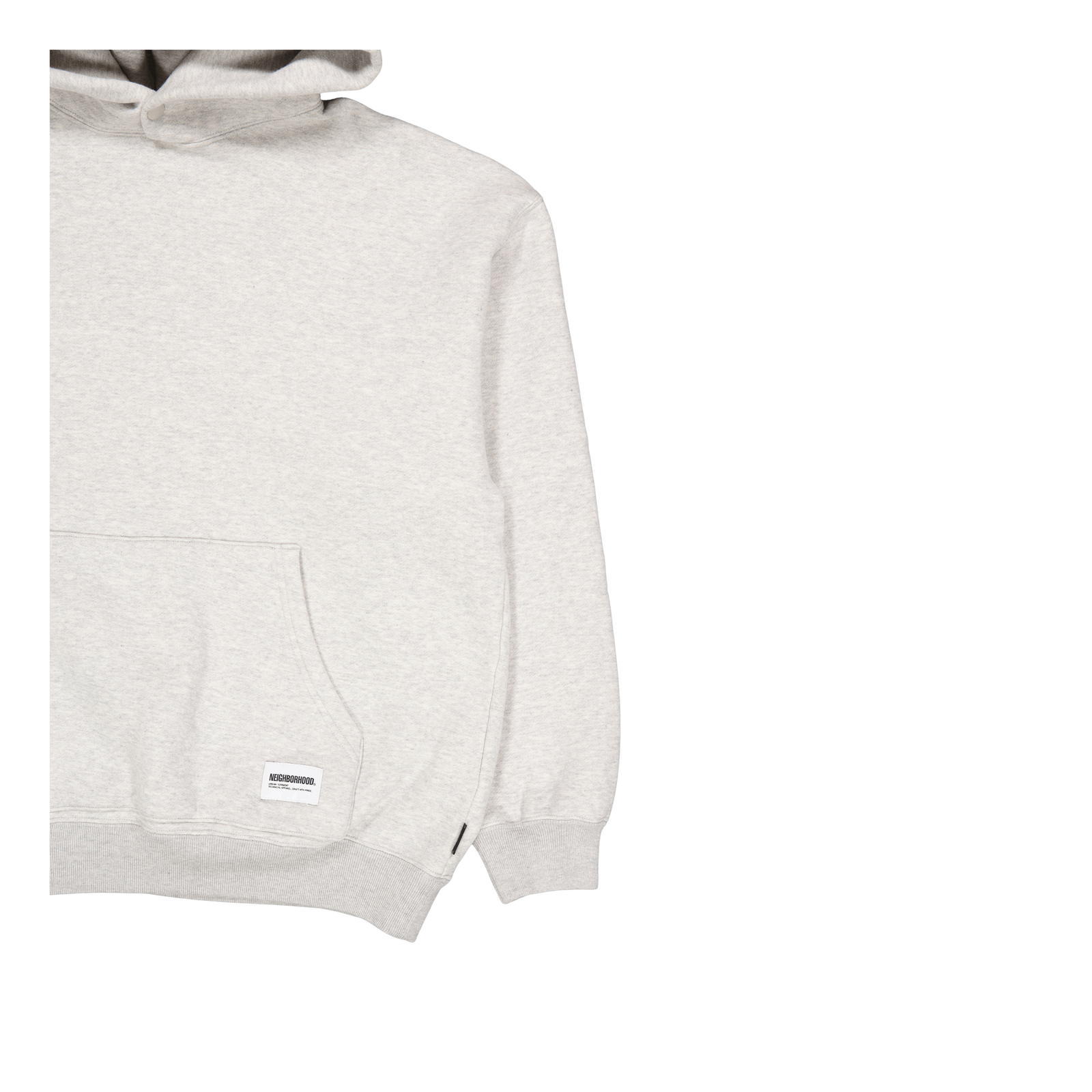 Plain Sweatparka Ls Gray