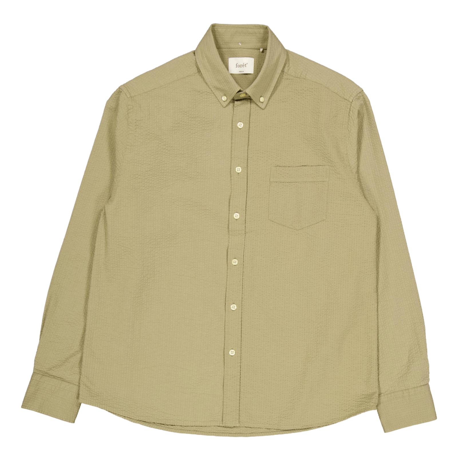 Bush Seersucker Shirt Olive