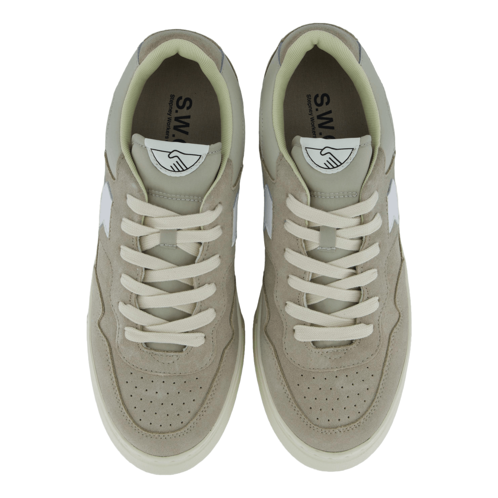 Pearl S-strike Suede Lt Grey & White