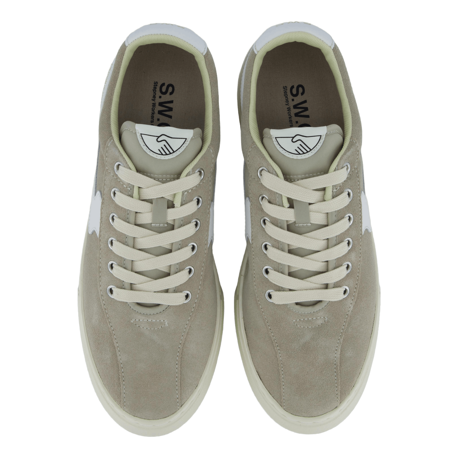 Dellow S-strike Cup Suede Lt Grey & White