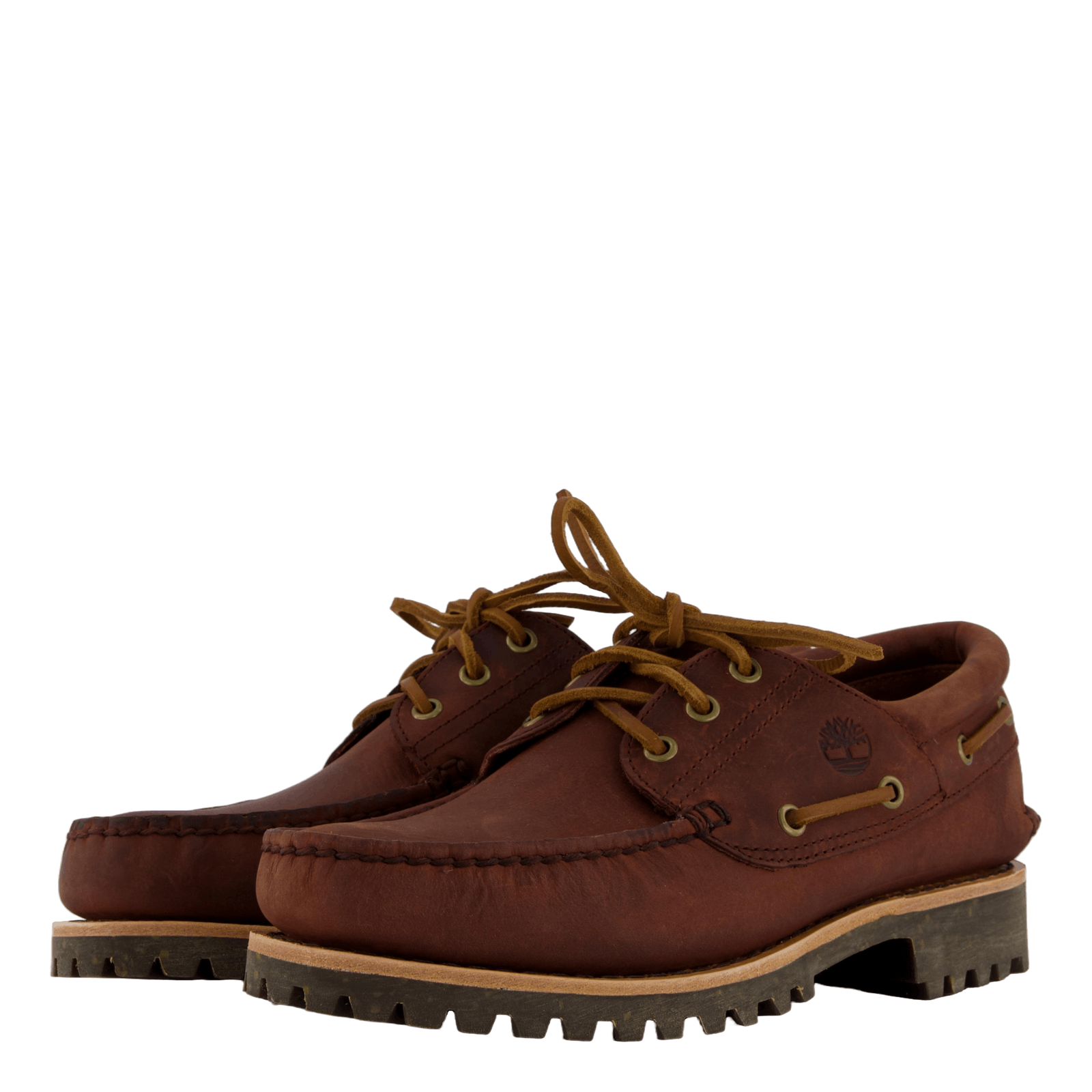 Timberland Authentic Boat Shoe Medium Brown Full Grain