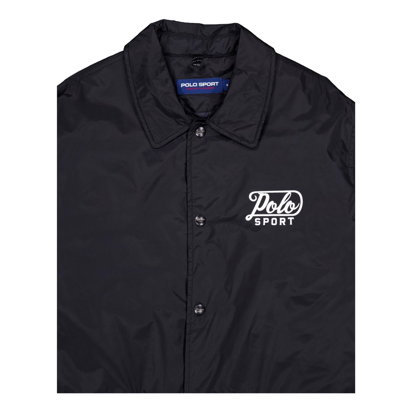 Nylon-ps Coaches Jacket Polo Black