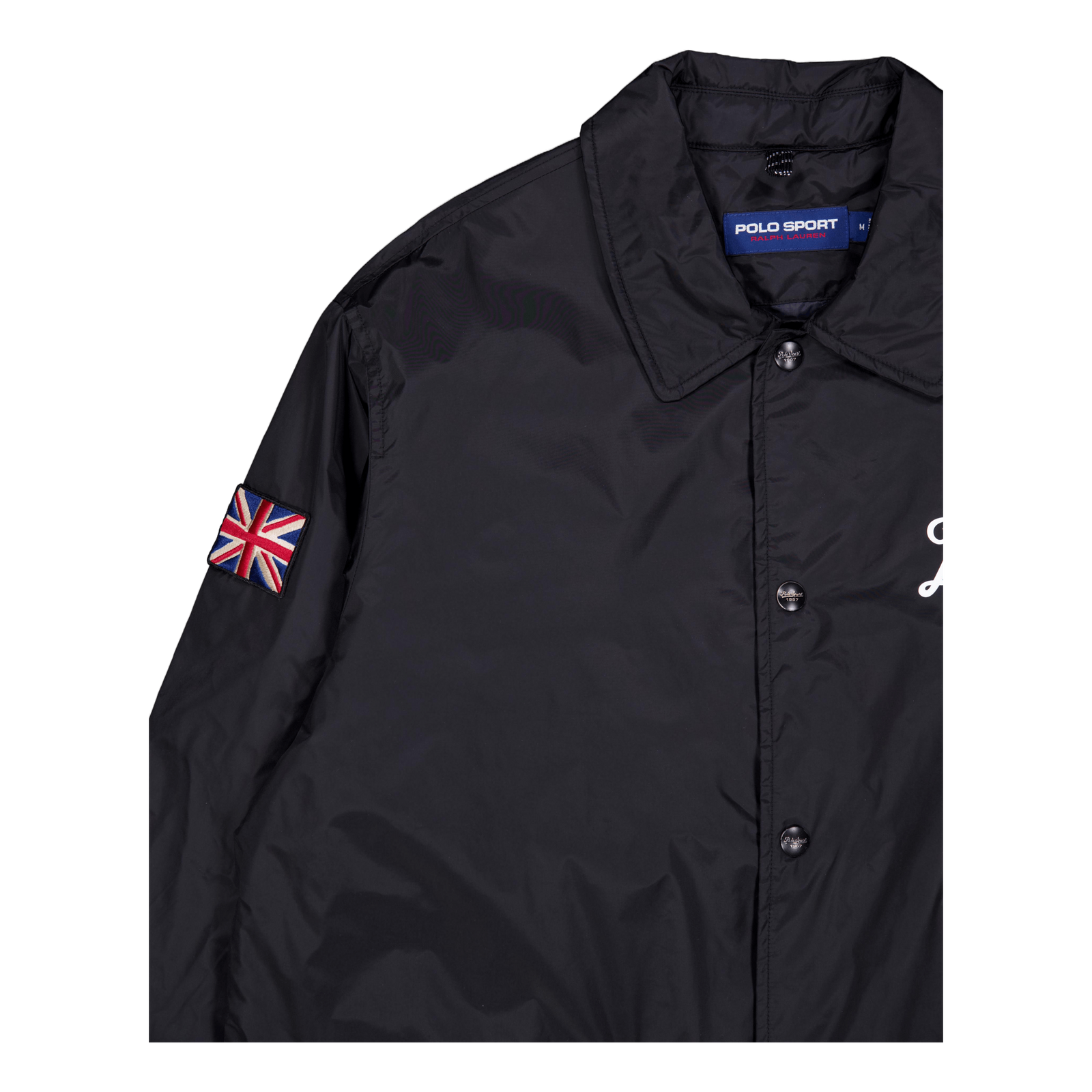 Nylon-ps Coaches Jacket Polo Black