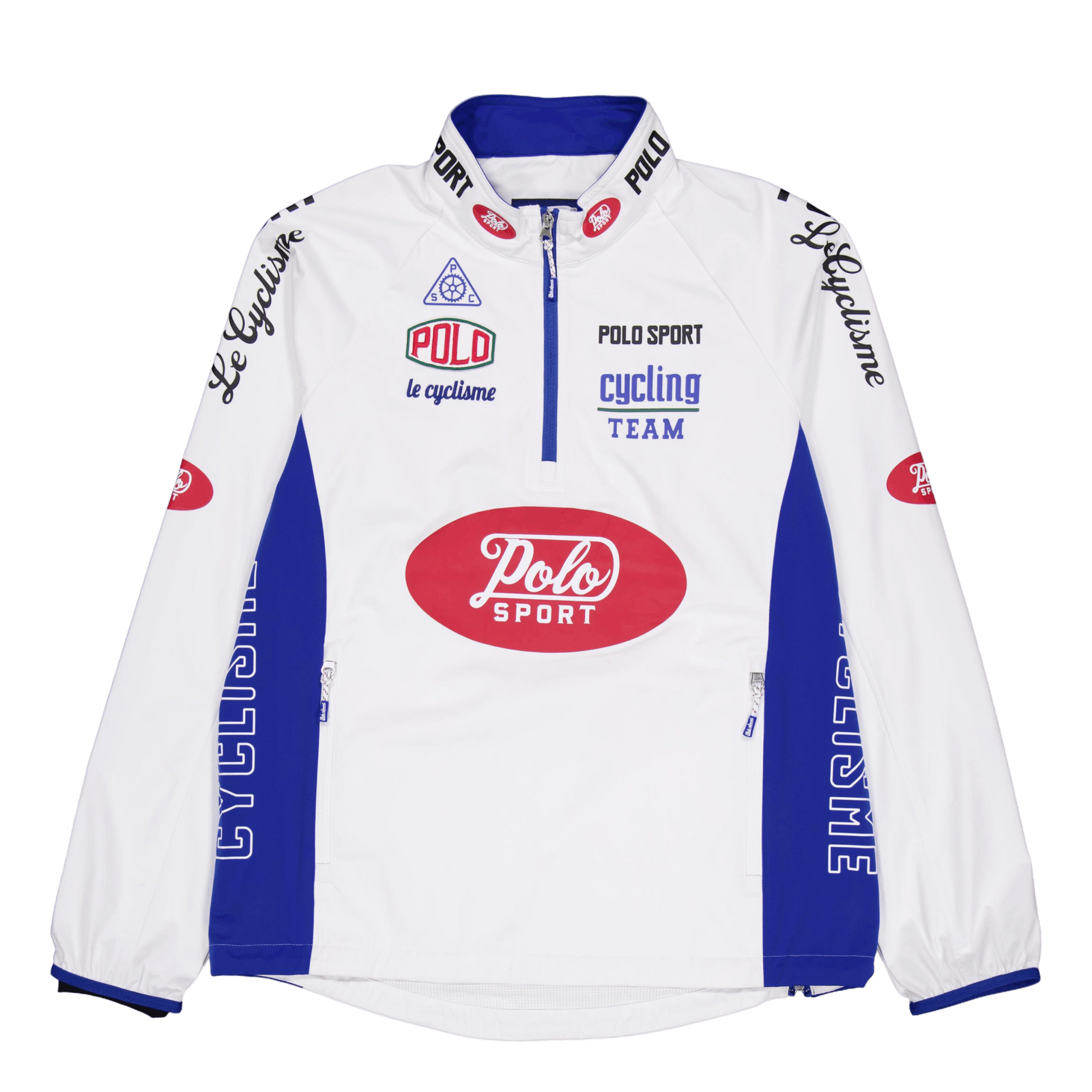 Polo Sport Water-Repellent Pullover Ceramic White/Heritage Blue