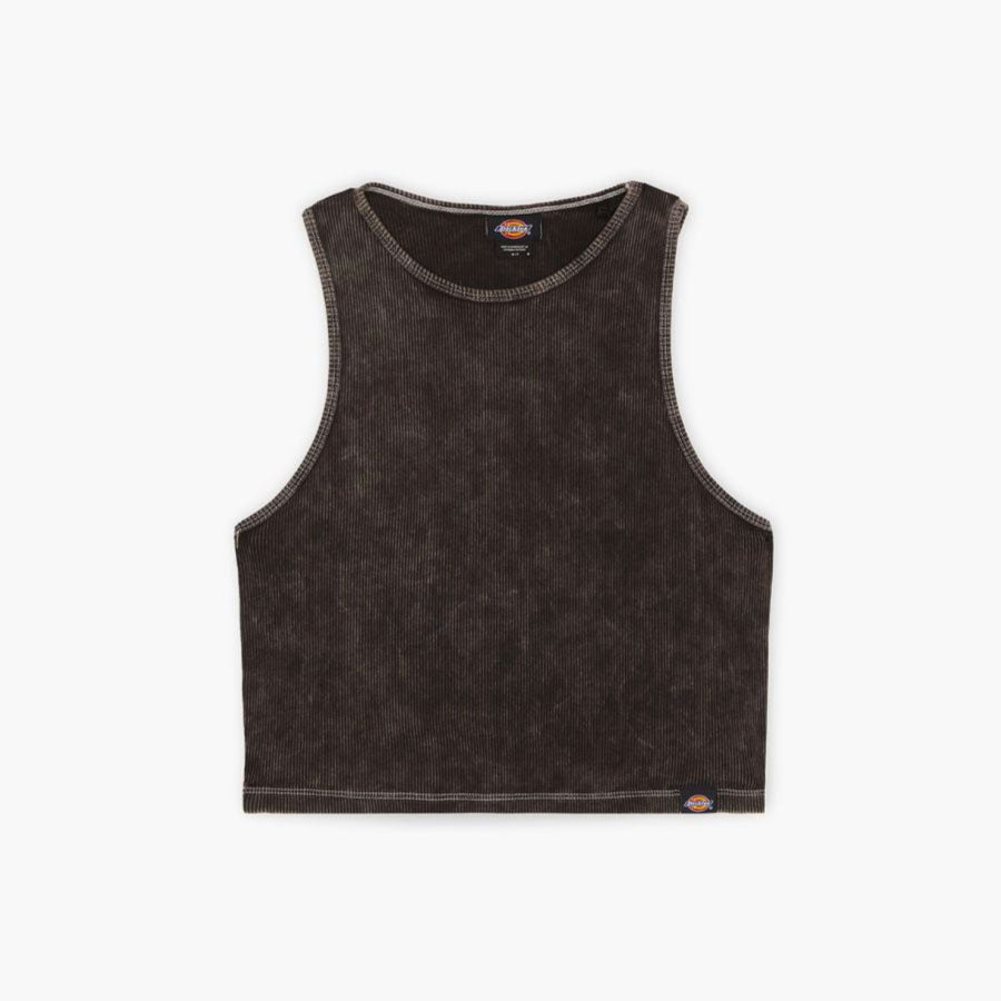 Newington Vest W Dble Dye/acid Wash Black