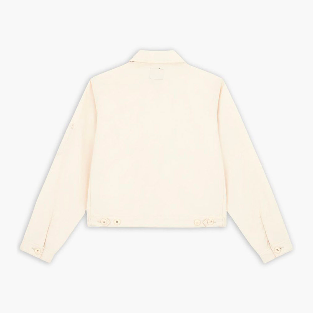 Unlined Cropped Eisenhower Jac Whitecap Gray