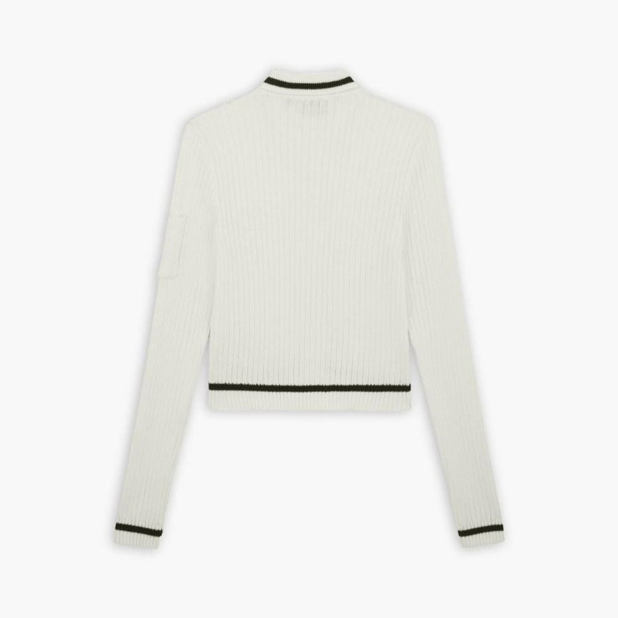 Elkhart Zip Cardigan W Cloud