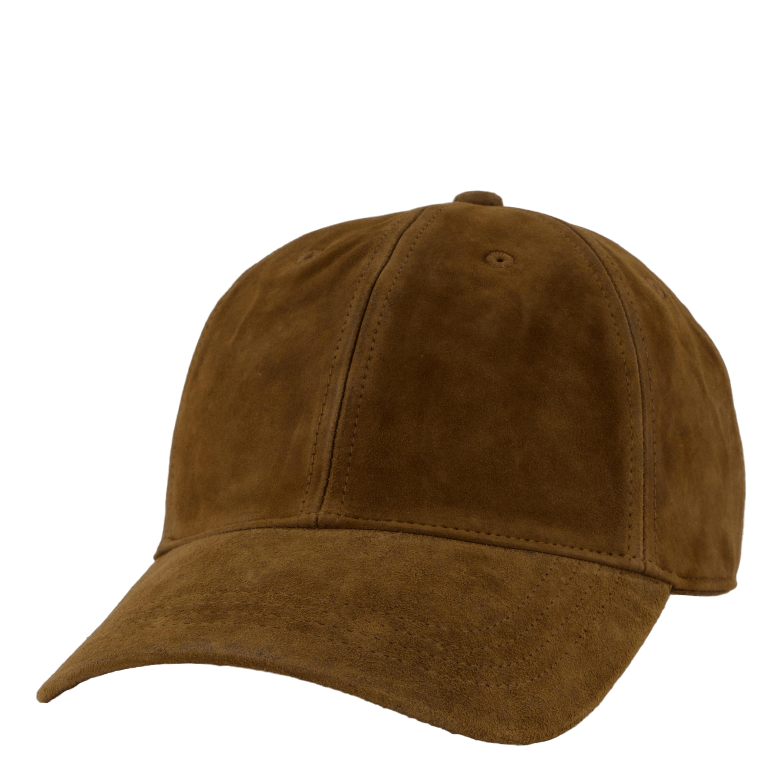 Suede Ball Cap Smith Brown