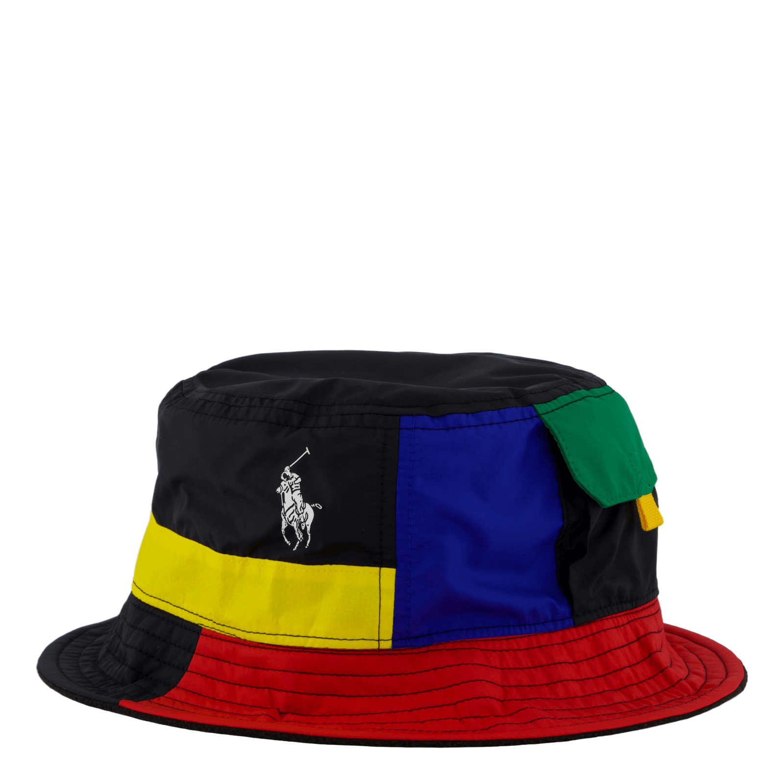 Reversible Color-Blocked Bucket Hat Sapphire Star / Polo Black