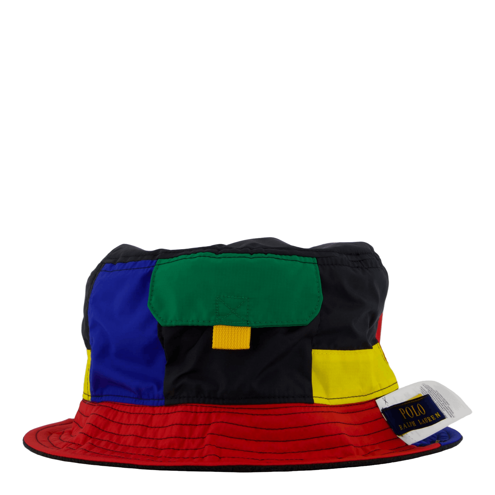 Reversible Color-Blocked Bucket Hat Sapphire Star / Polo Black