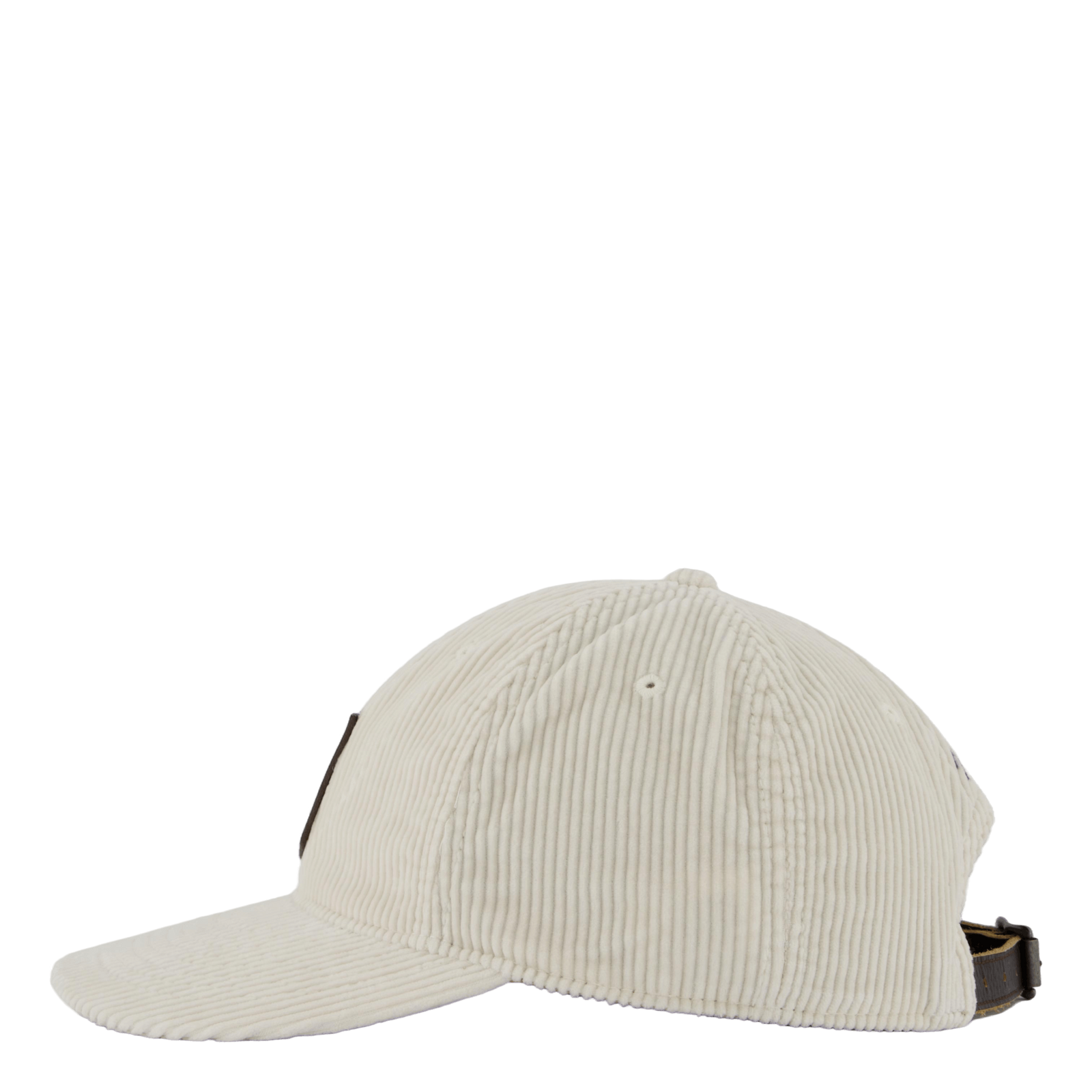 Logo-Patch Corduroy Ball Cap Antique Cream