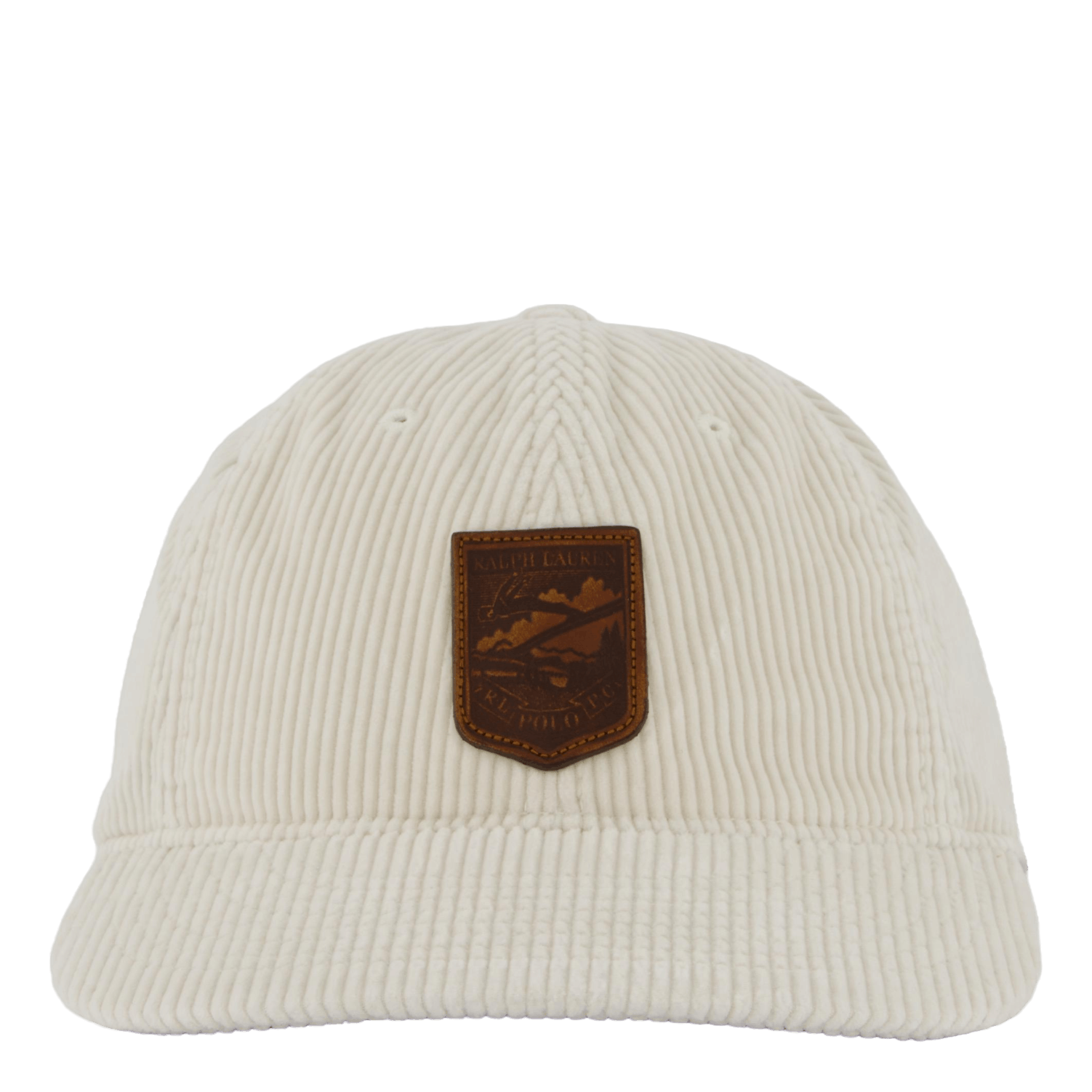 Logo-Patch Corduroy Ball Cap Antique Cream