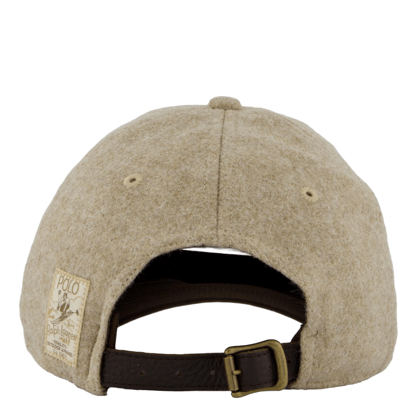 Suede-Bill Wool Twill Ball Cap Oatmeal