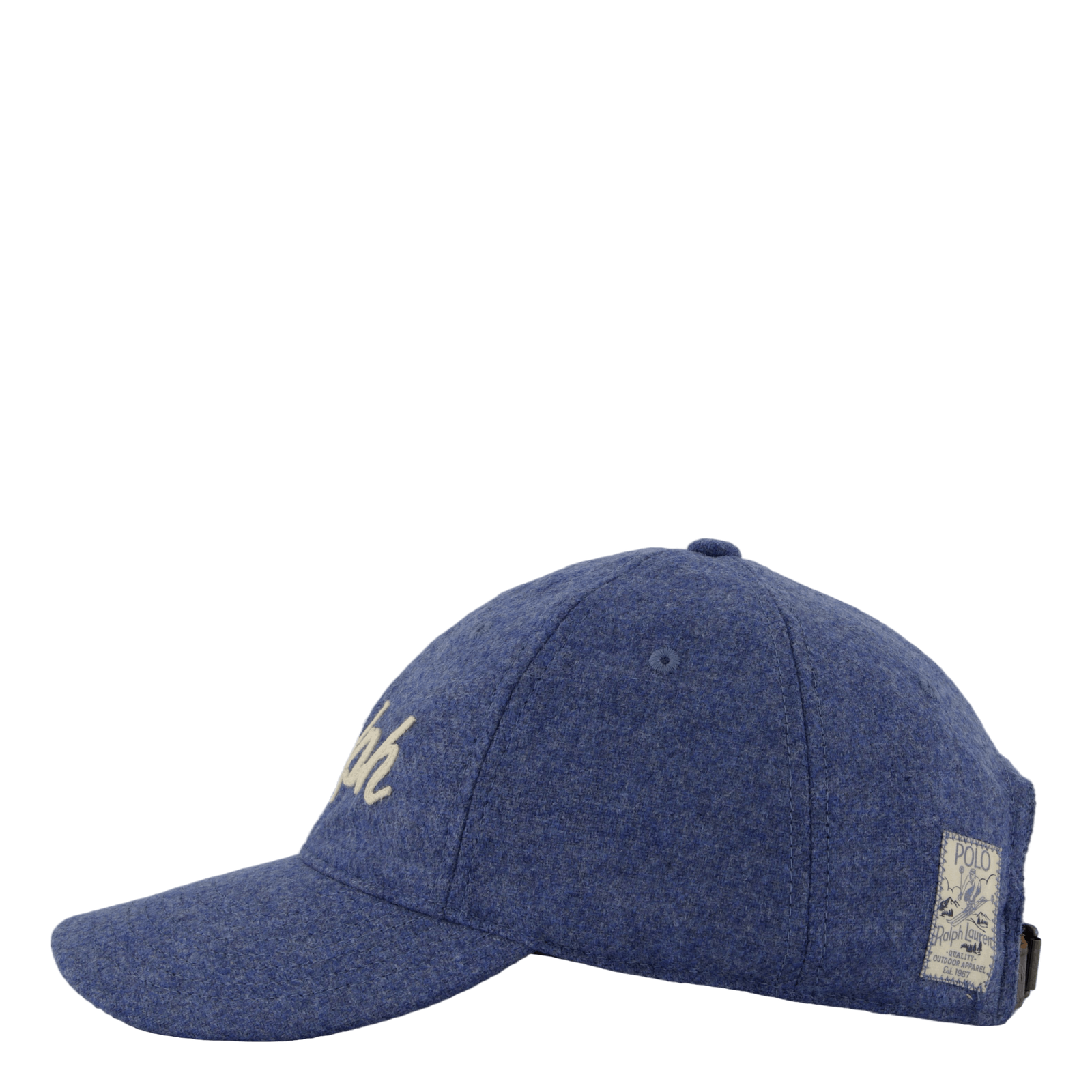 Embroidered Wool Twill Ball Cap Channel Blue