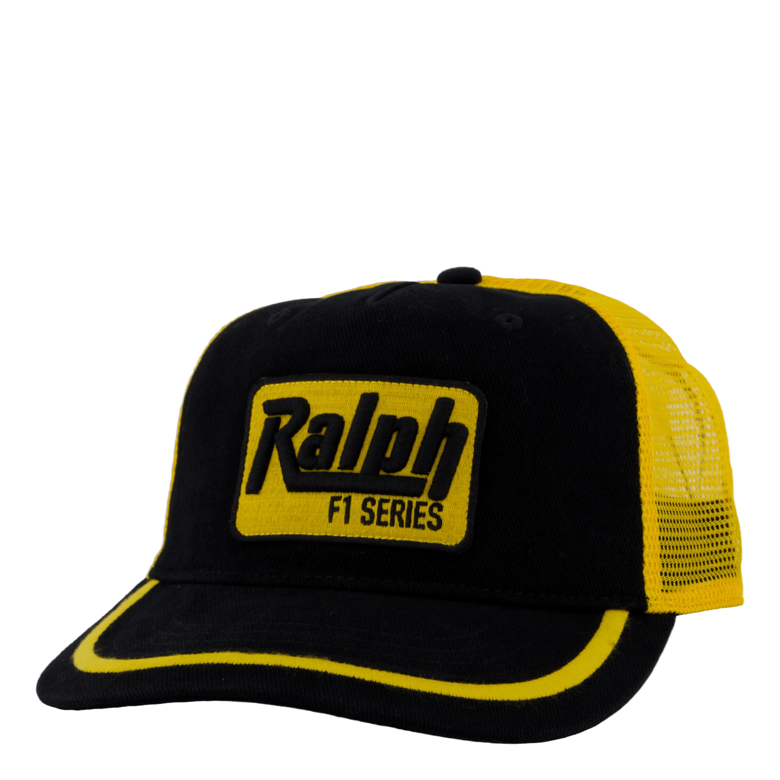 Racing-Patch Twill Trucker Cap Polo Black Multi