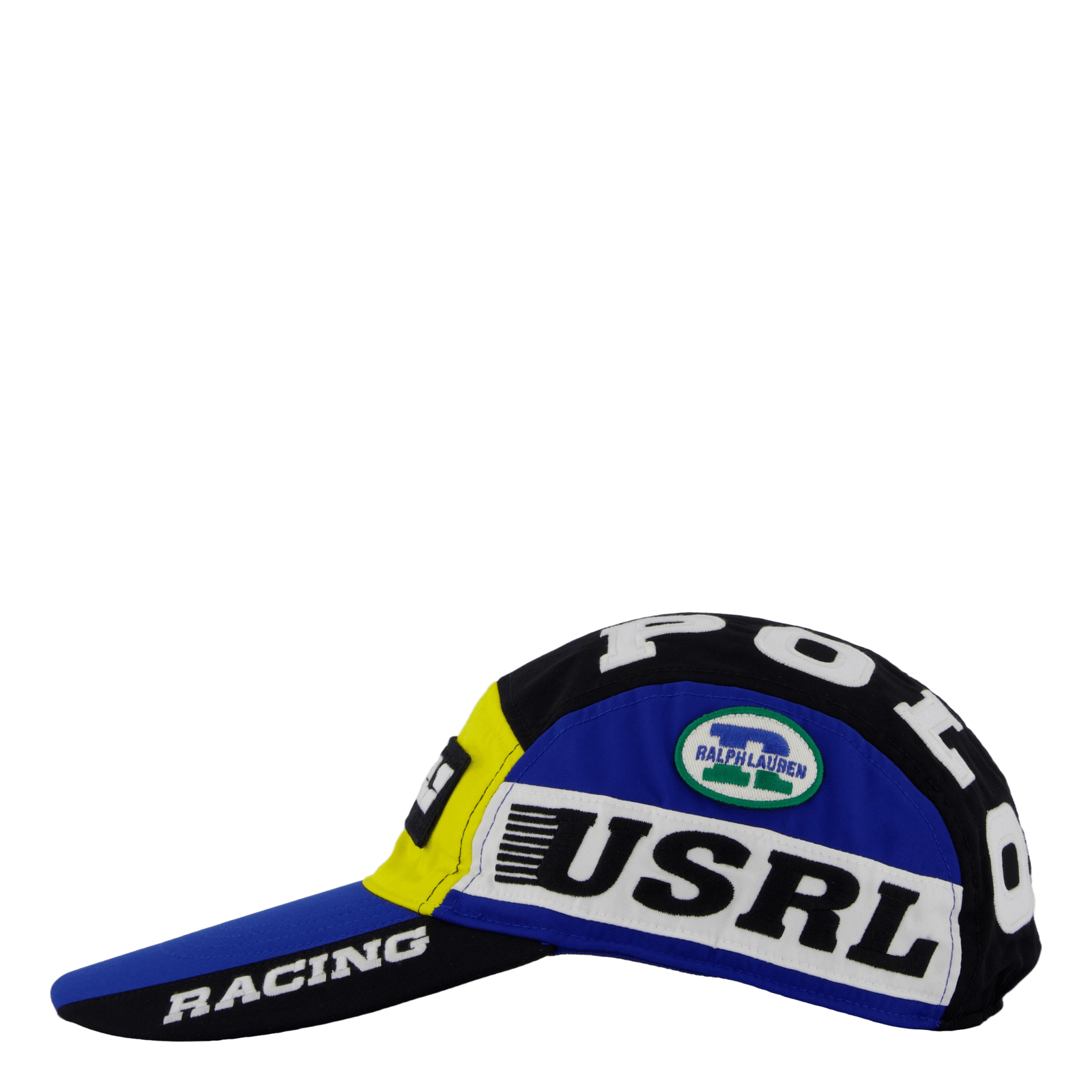 Color-Blocked Long-Bill Cap Polo Black / Sapphire Star