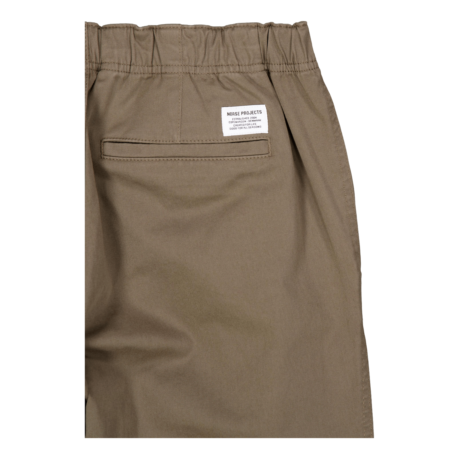 Ezra Relaxed Organic Stretch T Sediment Green