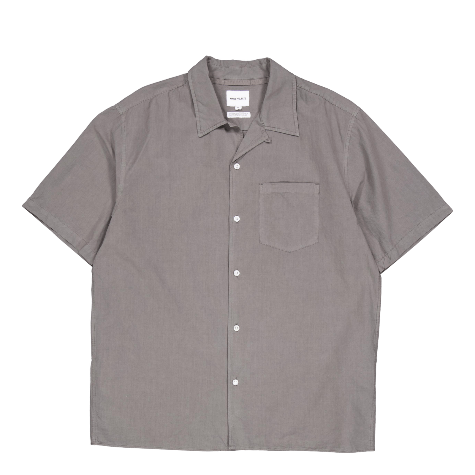 Carsten Cotton Tencel Shirt Mid Khaki