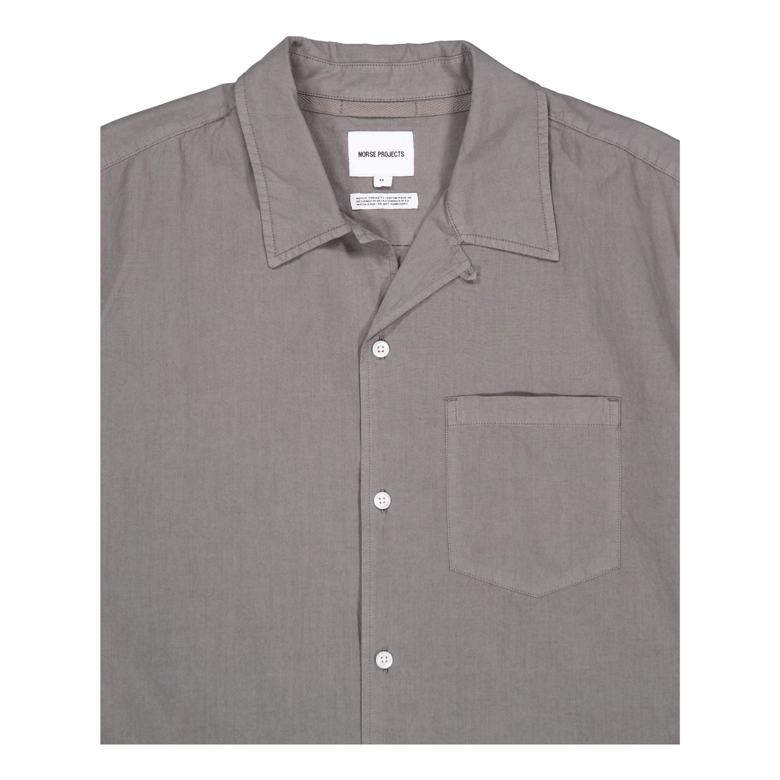 Carsten Cotton Tencel Shirt Mid Khaki