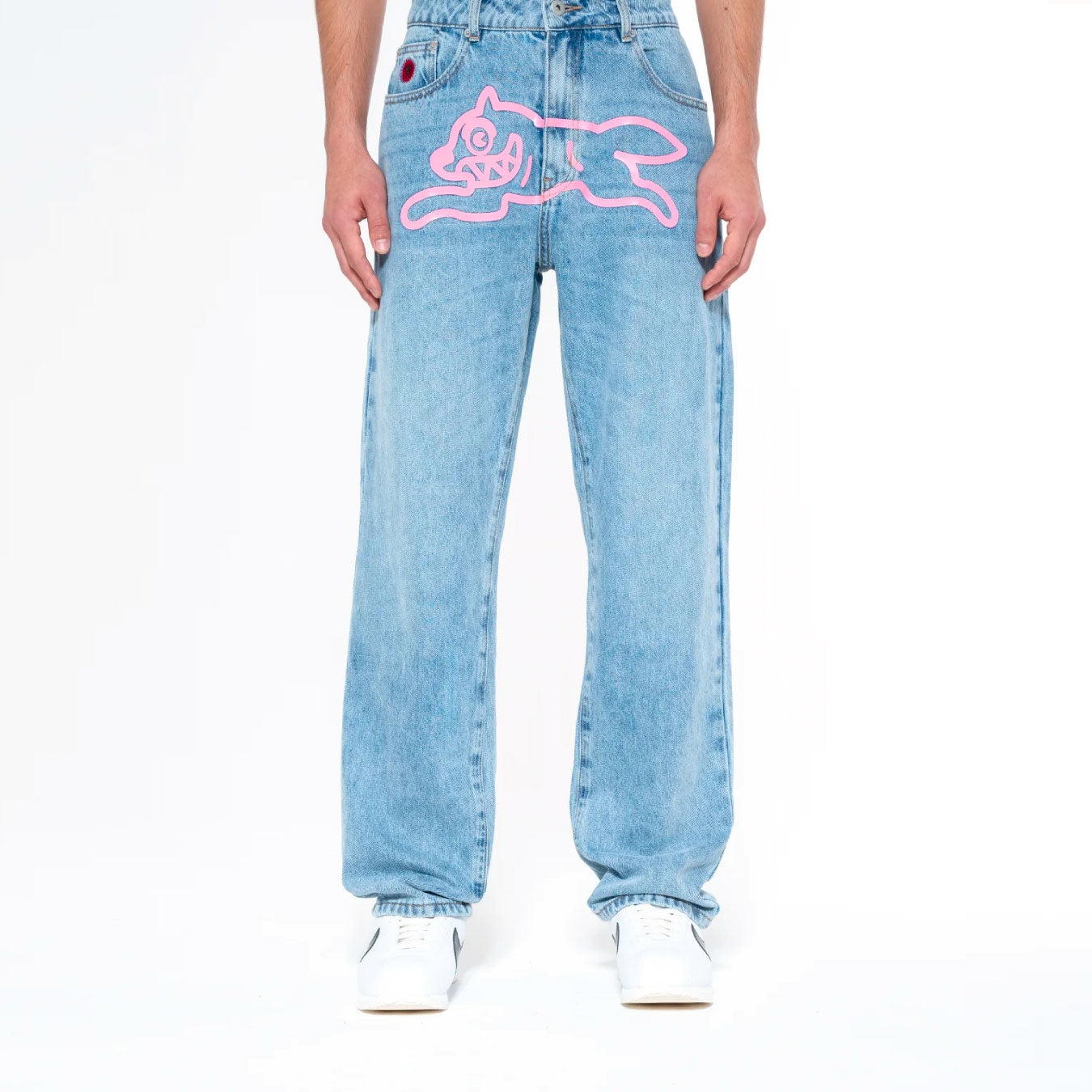 Running Dog Denim Pants Light Blue Wash