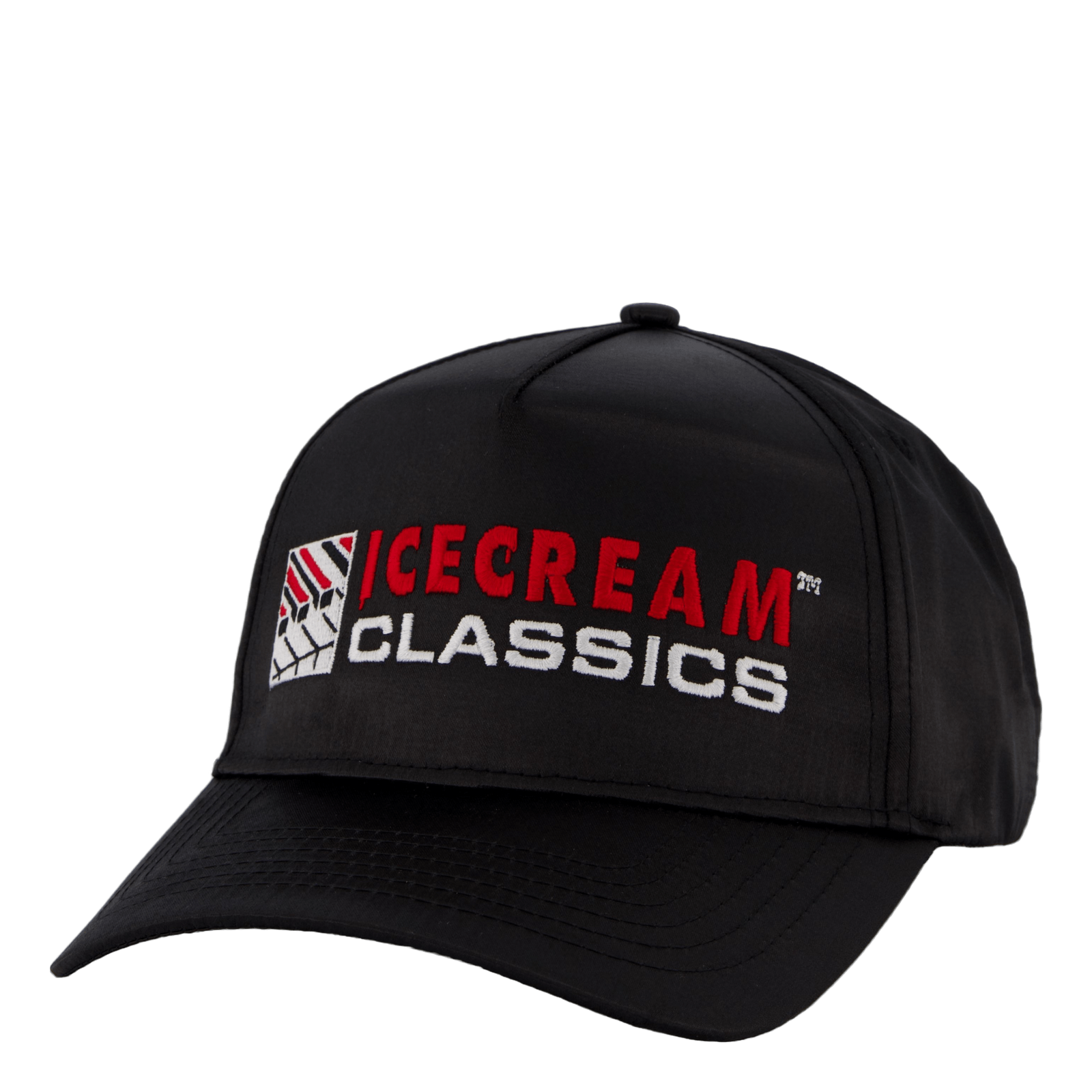 Piano Satin Trucker Black