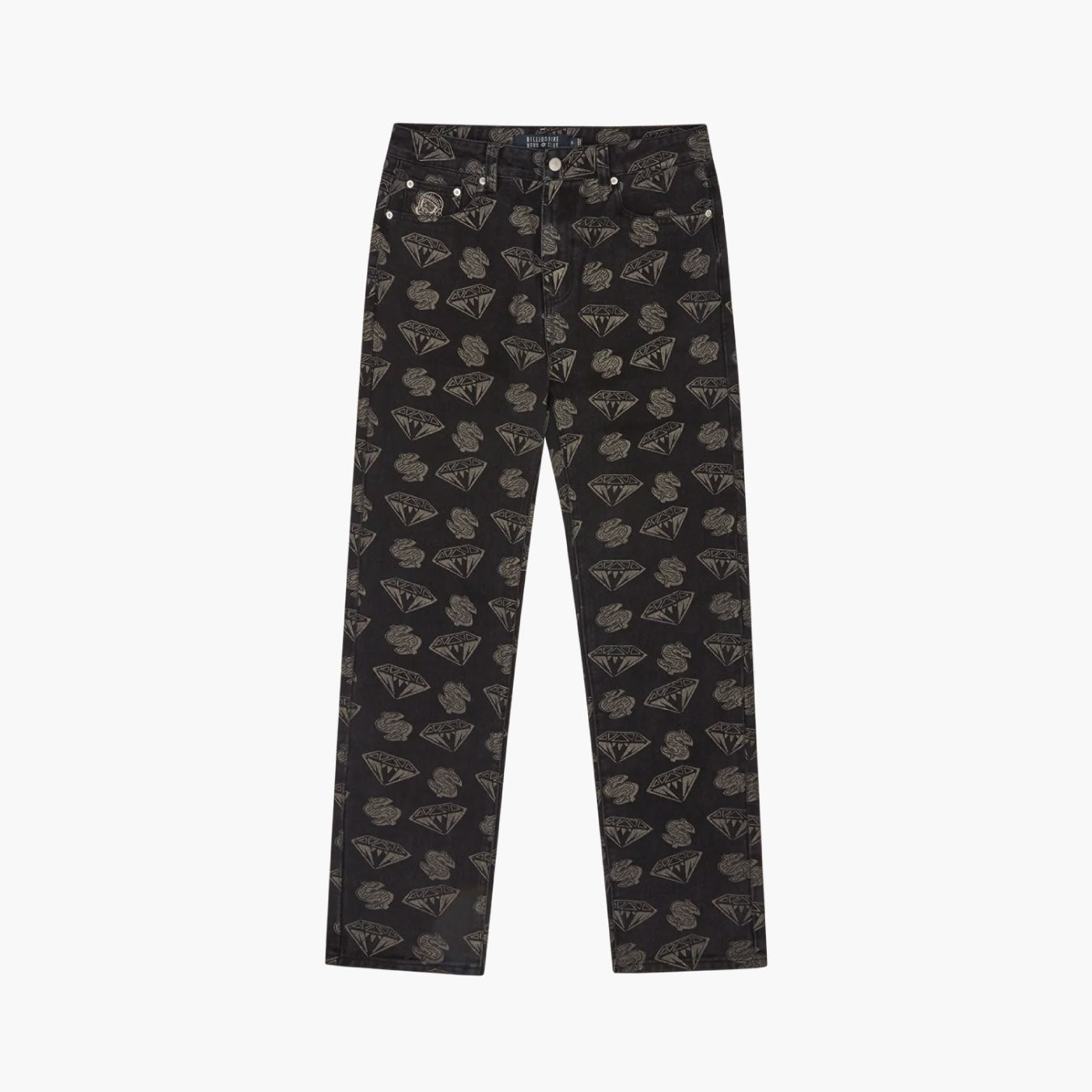 Diamonds & Dollars Denim Pants Black