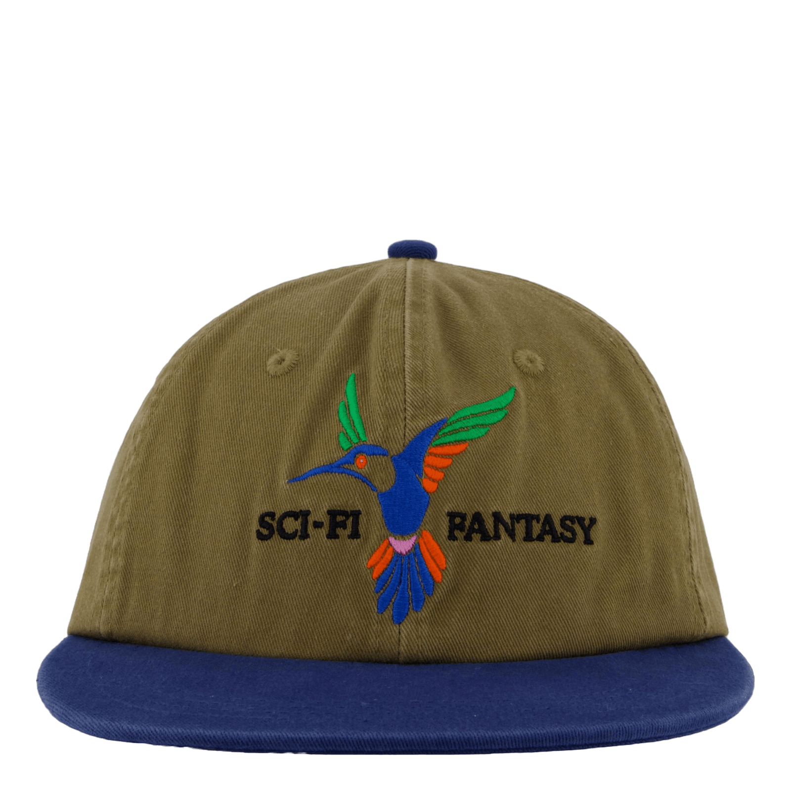 Humming Bird Hat Olive/navy