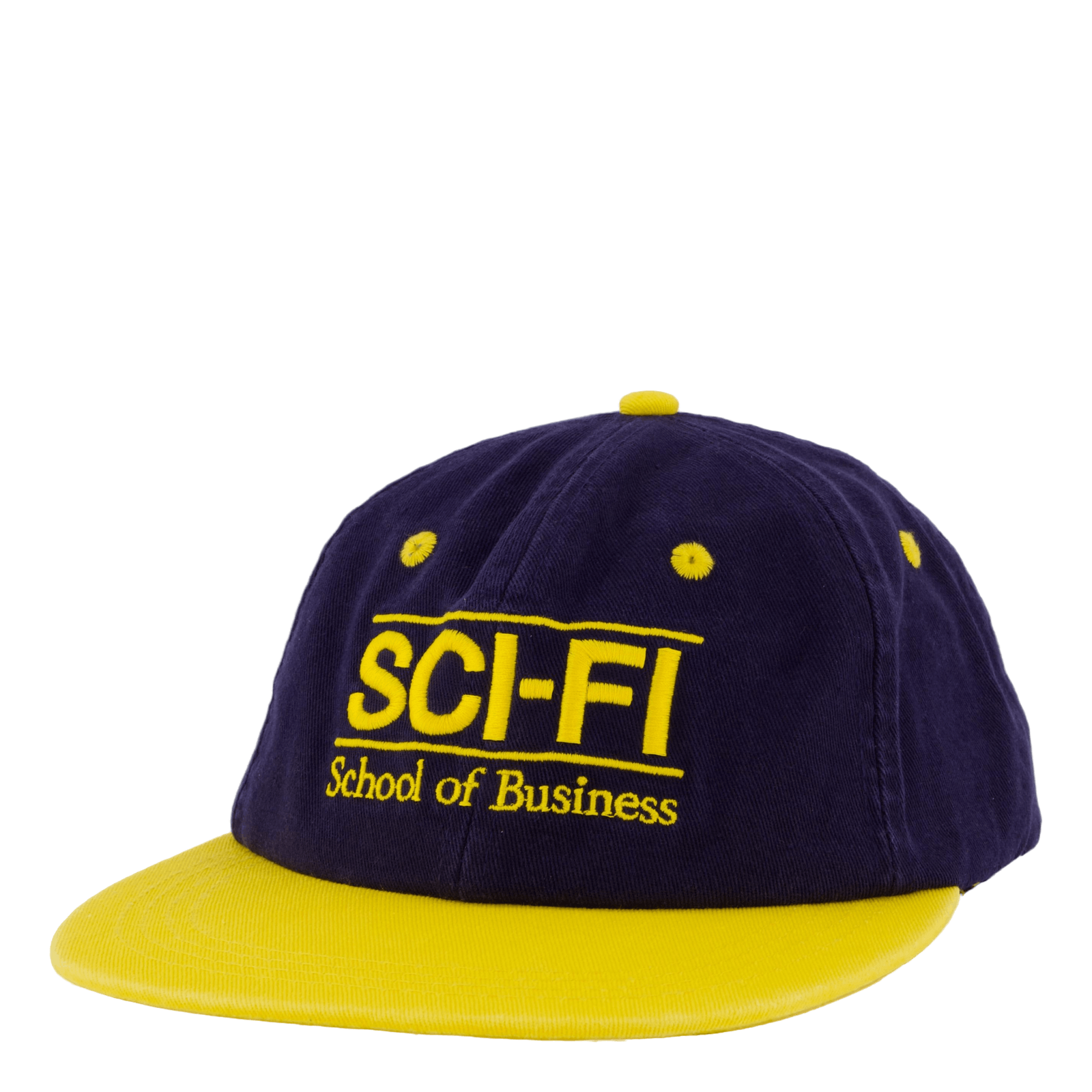School Of Business Hat Navy/yellow