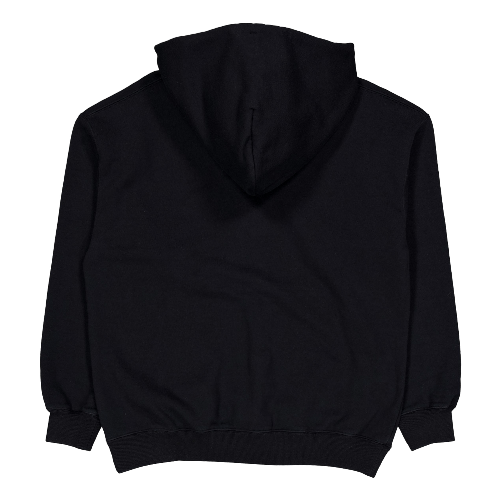 Plain Sweat Parka Ls Black