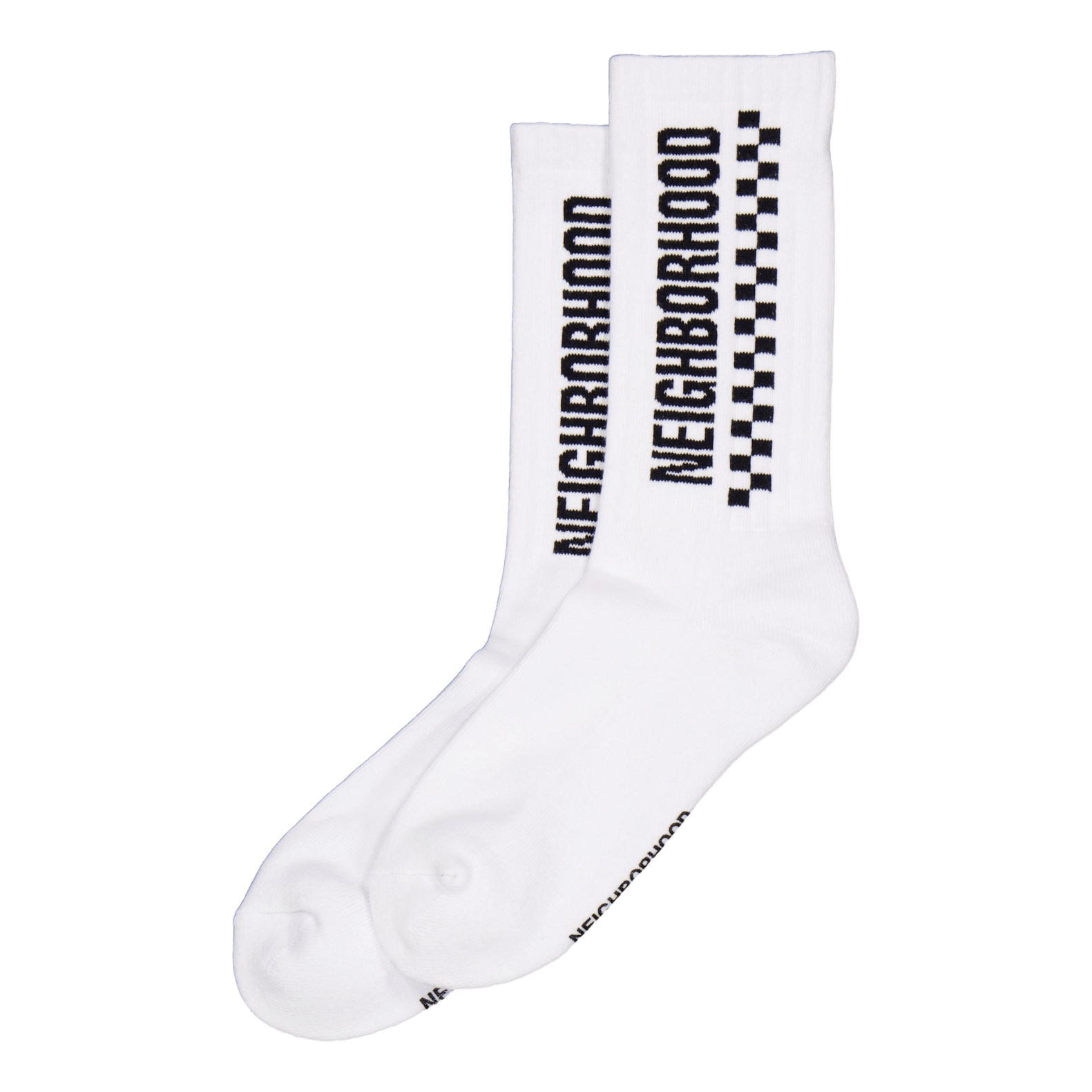 Ci Checker Socks White