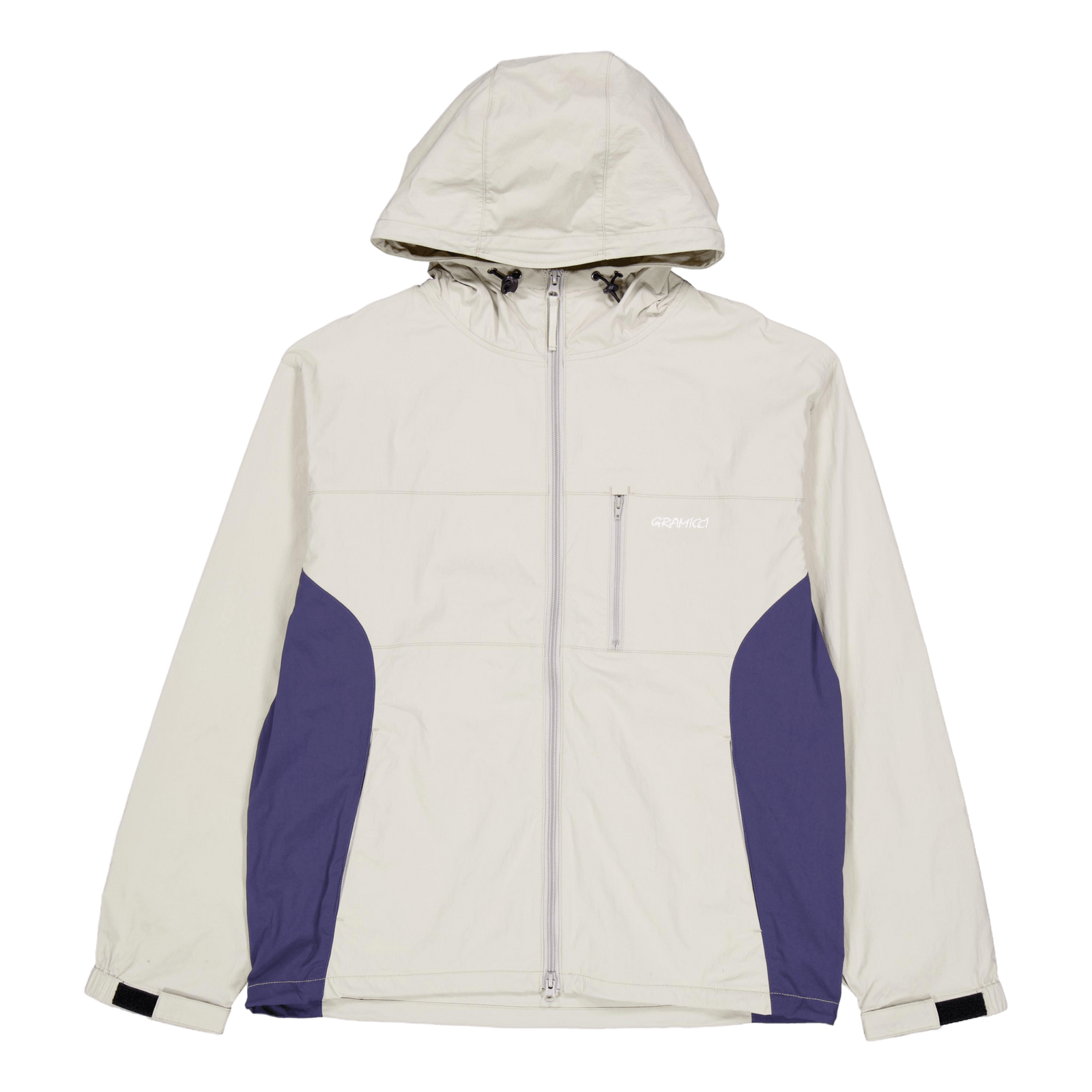 Softshell Nylon Hooded Jacket Stone Grey