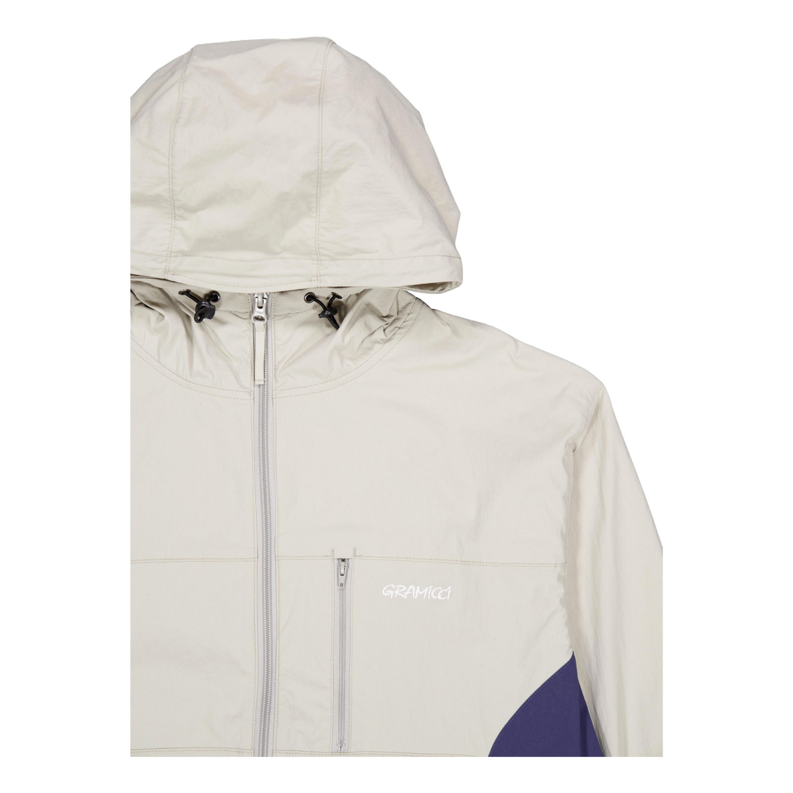 Softshell Nylon Hooded Jacket Stone Grey