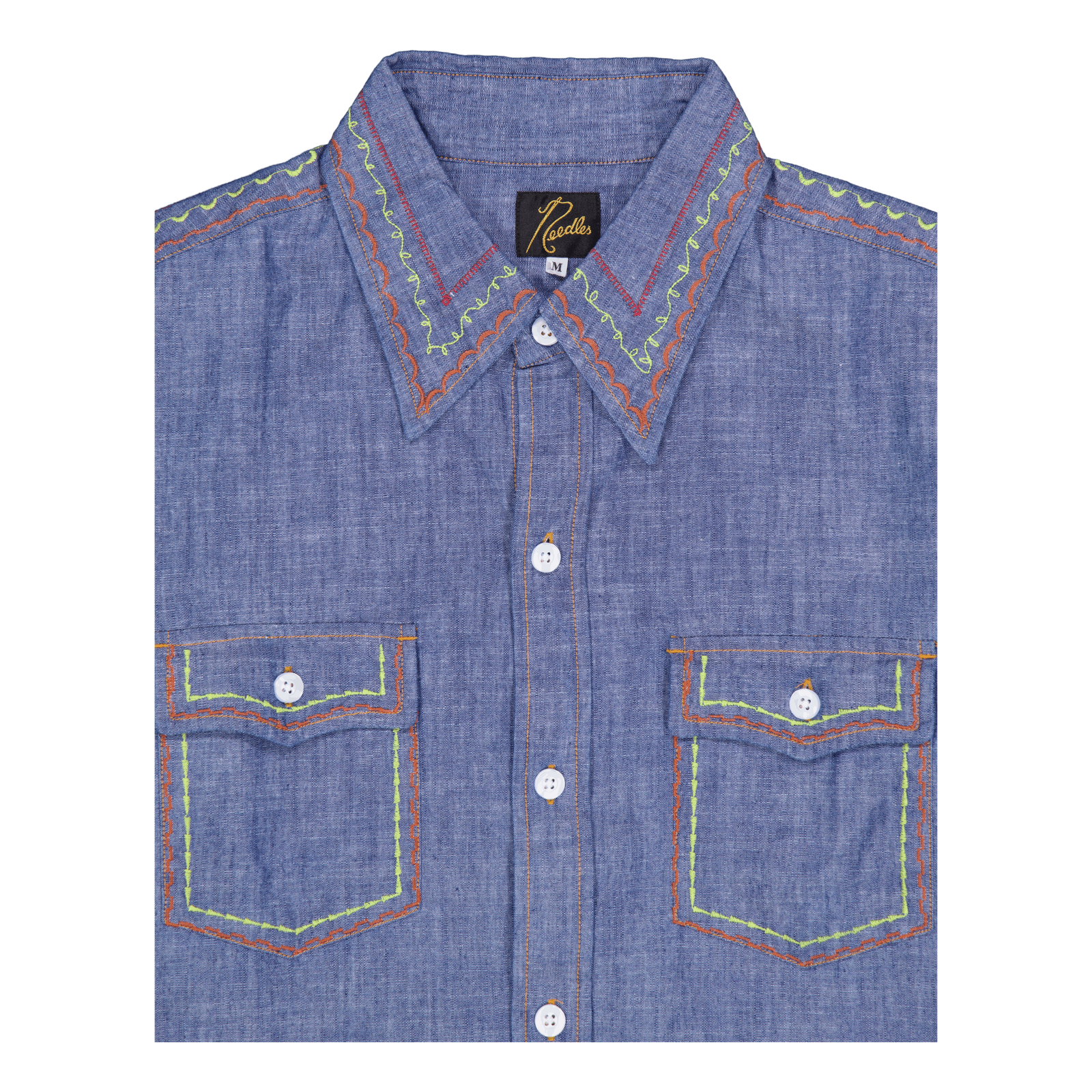 Needles Work Shirt - Cotton Ch Blue