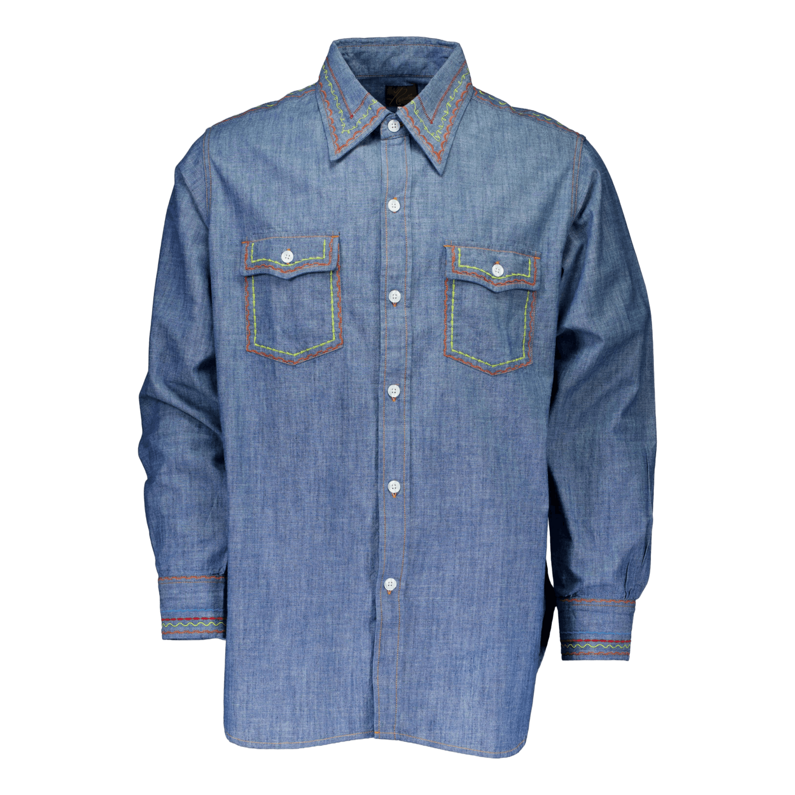 Needles Work Shirt - Cotton Ch Blue