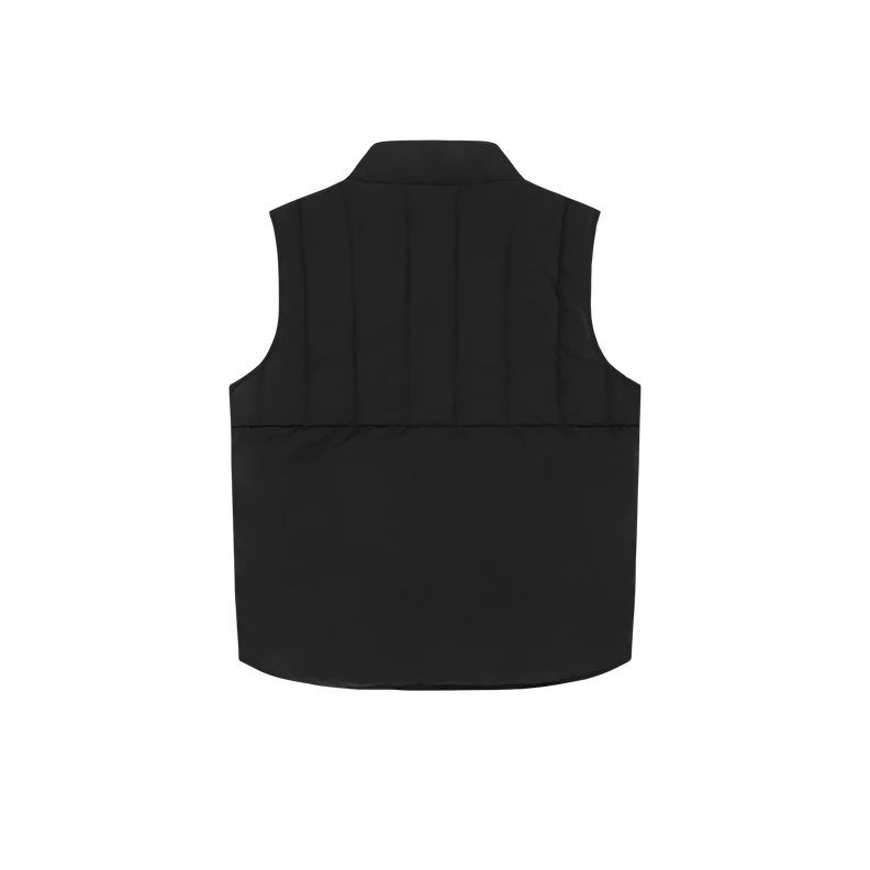 Quilted Down Gilet Black