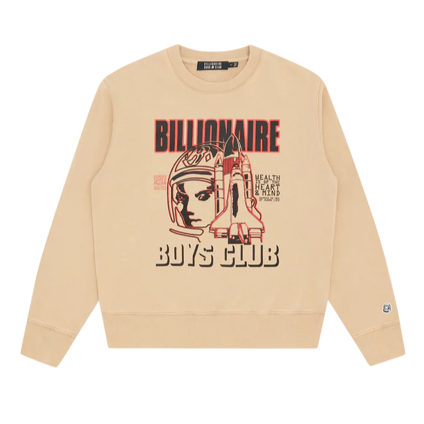 Space Program Crewneck Light Tan